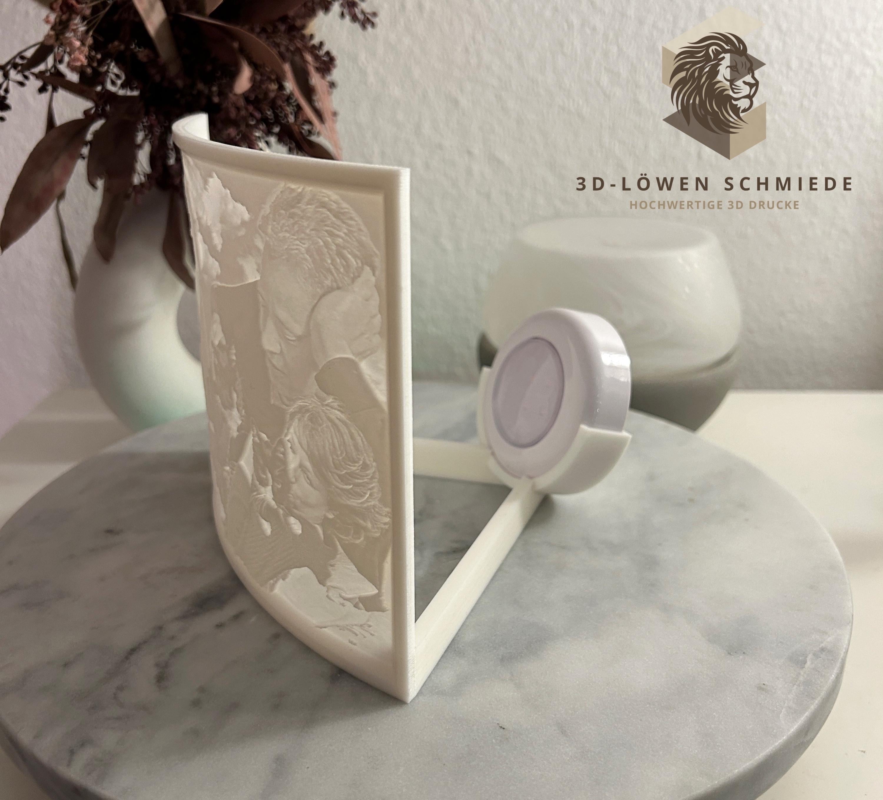 Personalisierte 3D Lichtbild mit euren Lieblings Momenten anpassbarer Schriftzug Austeller mit LED Beleuchtung Perfektes Geschenk