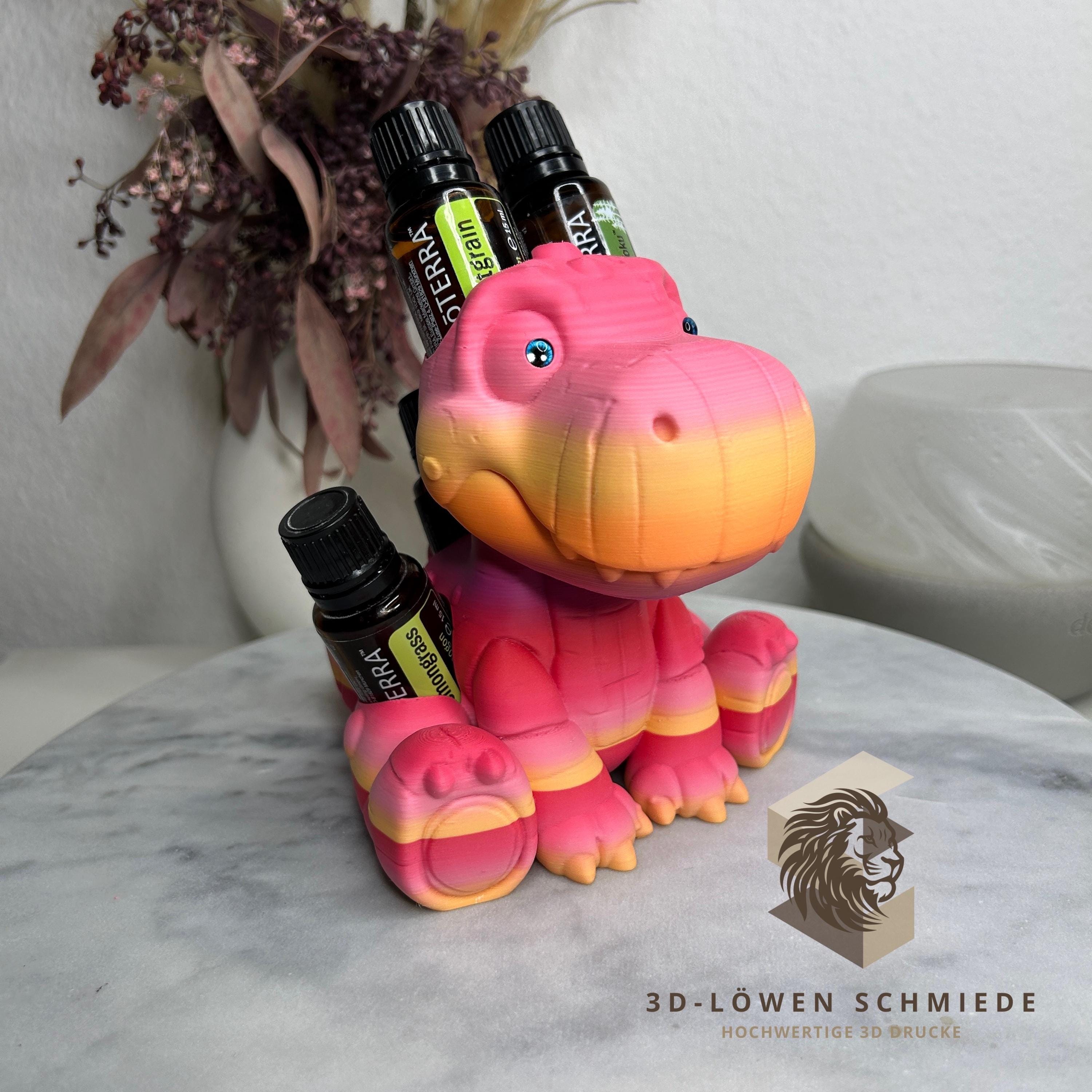 doTERRA Aufsteller BrontoRex für Ätherische Öle 5x 15ml Flaschen - Aufbewahrung - Geschenk - Organizer - Ölflaschen Halter - Aromatherapie