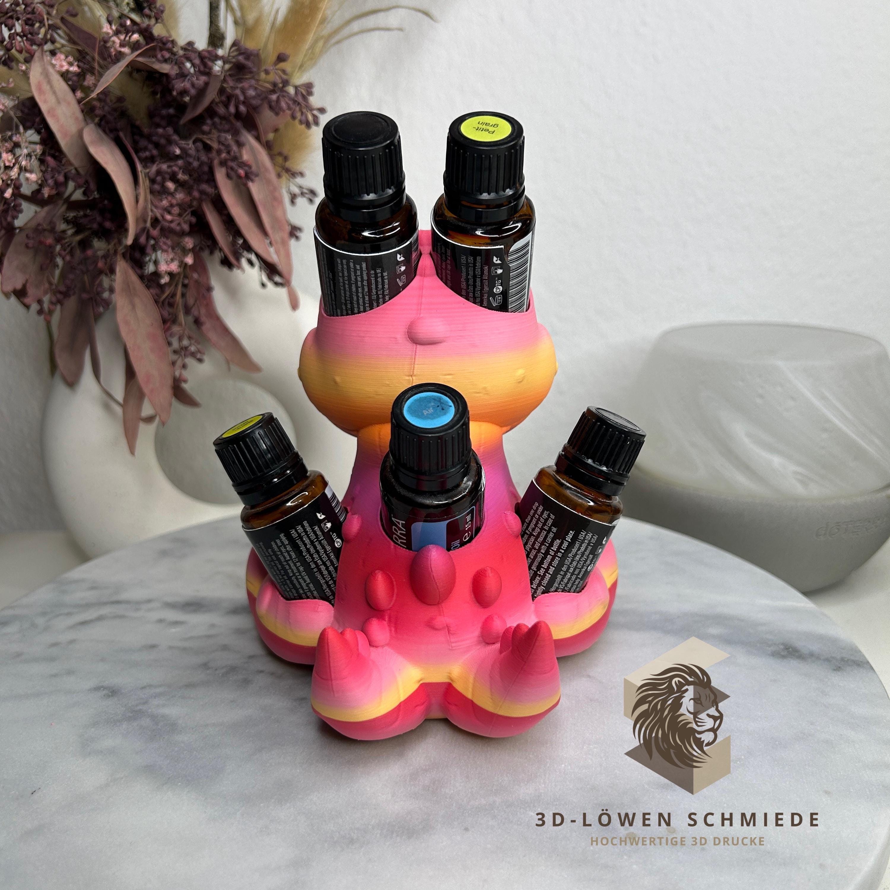 doTERRA Aufsteller BrontoRex für Ätherische Öle 5x 15ml Flaschen - Aufbewahrung - Geschenk - Organizer - Ölflaschen Halter - Aromatherapie