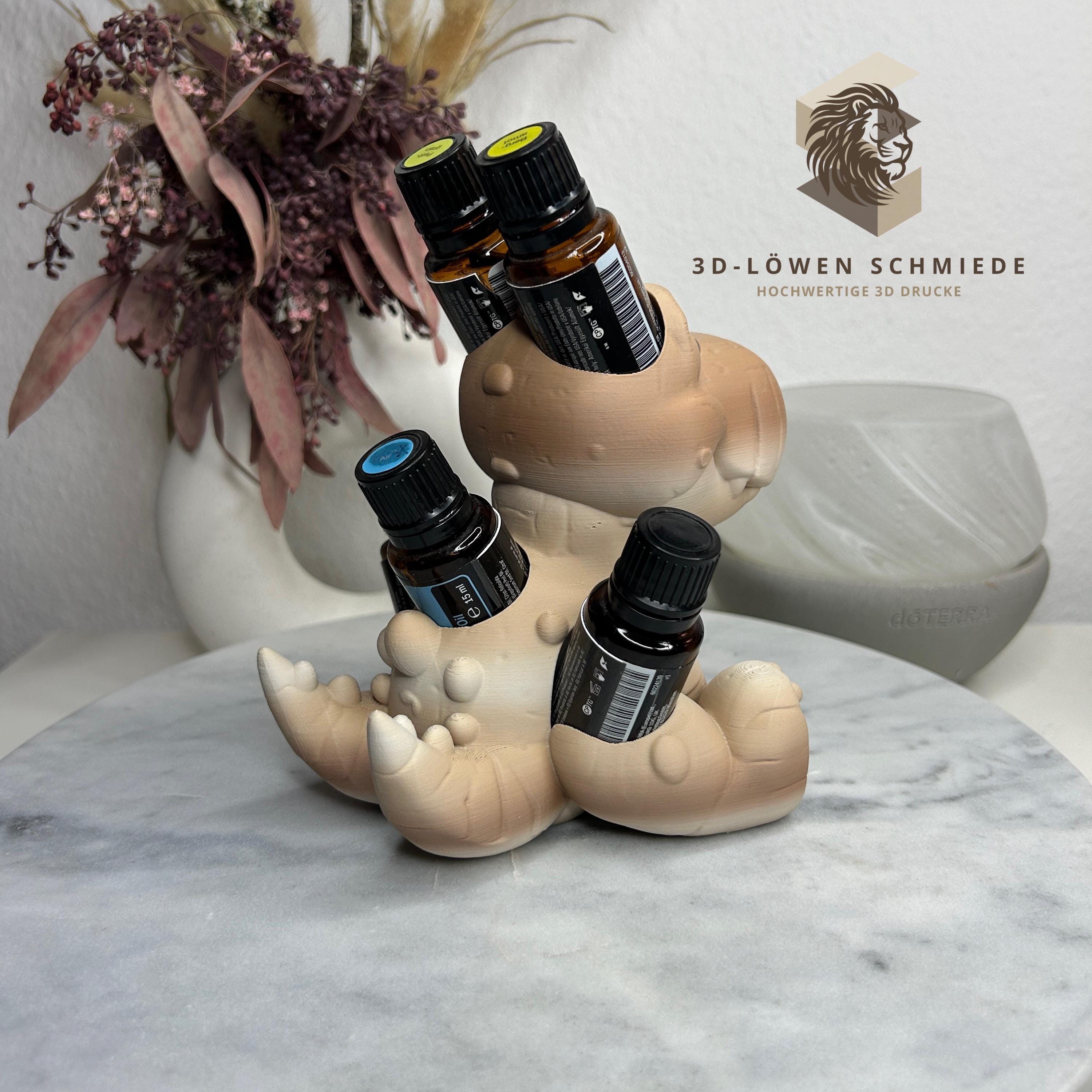 doTERRA Aufsteller BrontoRex für Ätherische Öle 5x 15ml Flaschen - Aufbewahrung - Geschenk - Organizer - Ölflaschen Halter - Aromatherapie