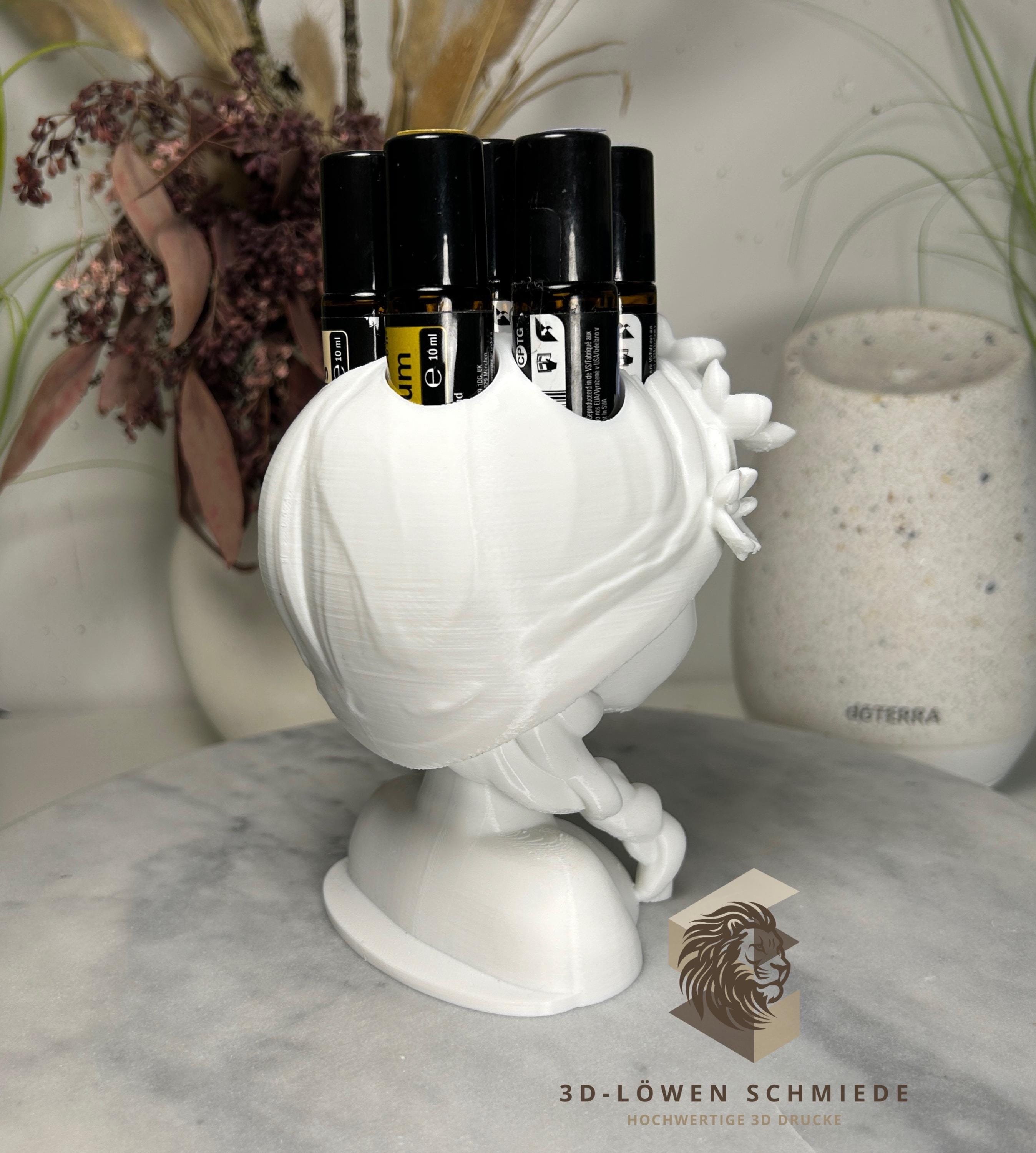 doTERRA Aufsteller Blumenmädchen V2. Amara für Ätherische Öle 7x 10ml Roll-Ons im stilvollem Design / Aufbewahrung / Geschenkidee