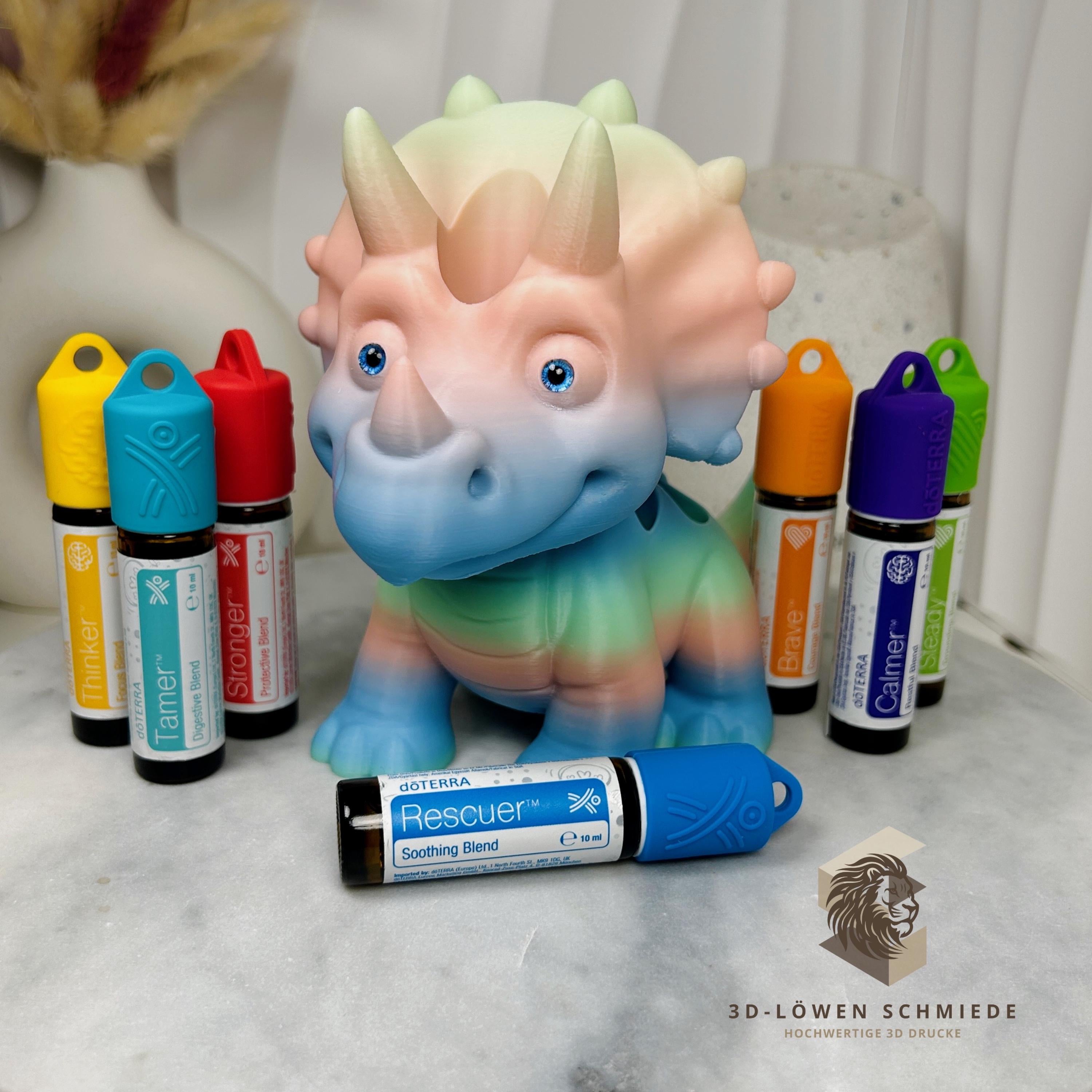 doTERRA Aufsteller KidsCollection „Spike“ für Ätherische Öle Platz für 7x 10ml Roll On - Deko - Geschenk - Aufbewahrung