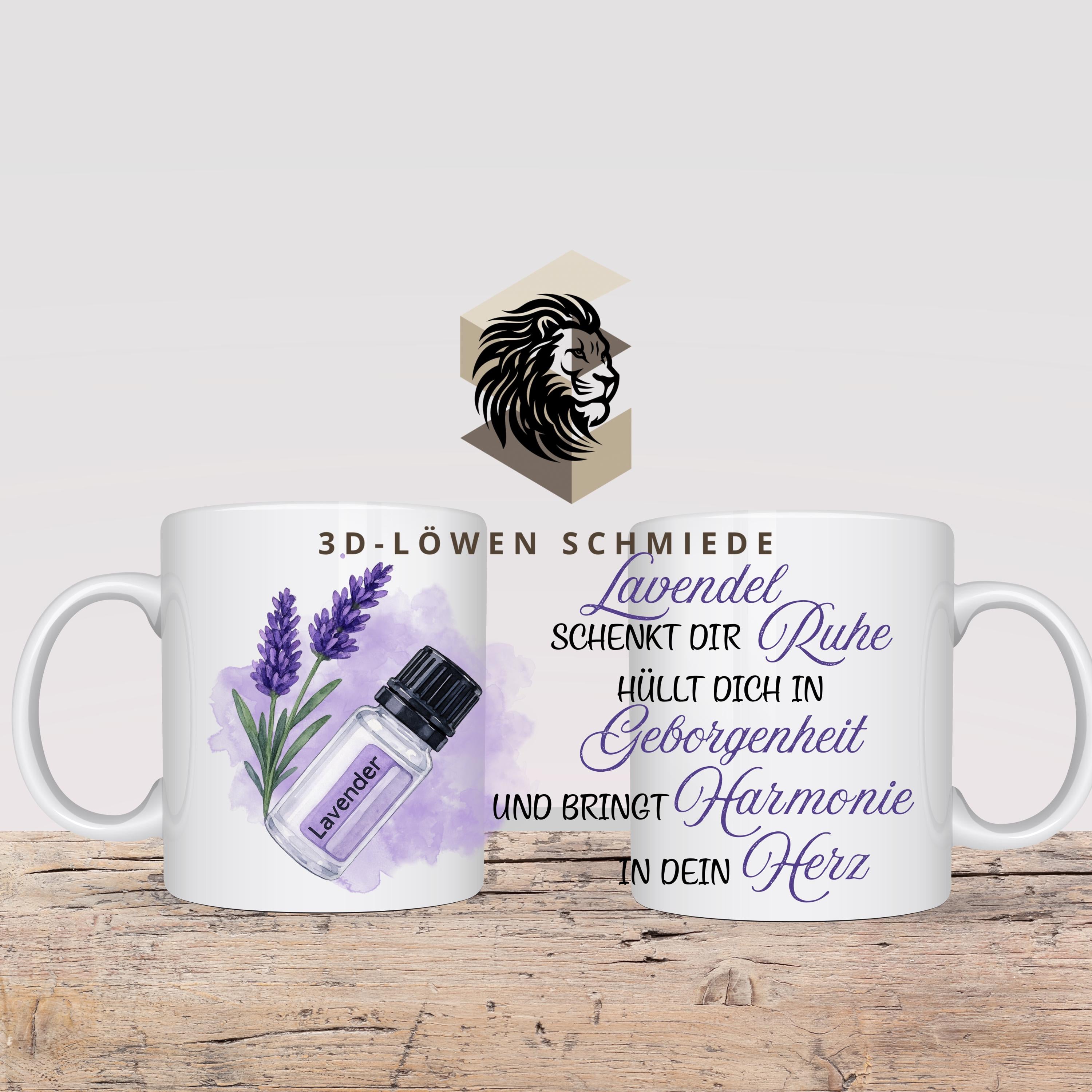 Tasse „Ätherische Öle“ doterra im stilvollem Design, Wild Orange, Lemon, Lavendel, Geschenkidee, Berater Geschenk