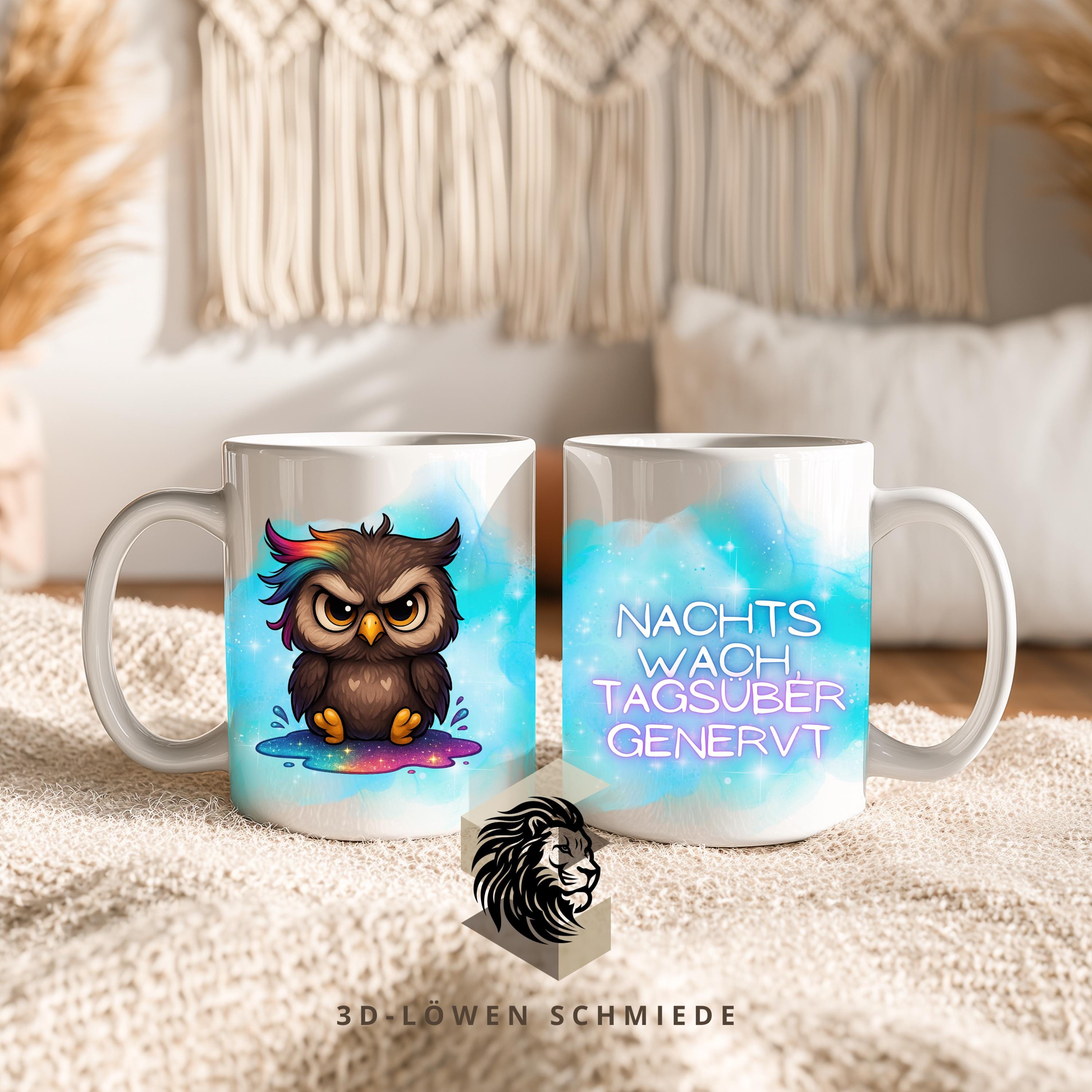 Lustige Tier Tasse mit Spruch bunte Regenbogen Tiere, Glitzer & Grumpy Designs ein witziges Geschenk für Tierliebhaber und Kaffee-Fans