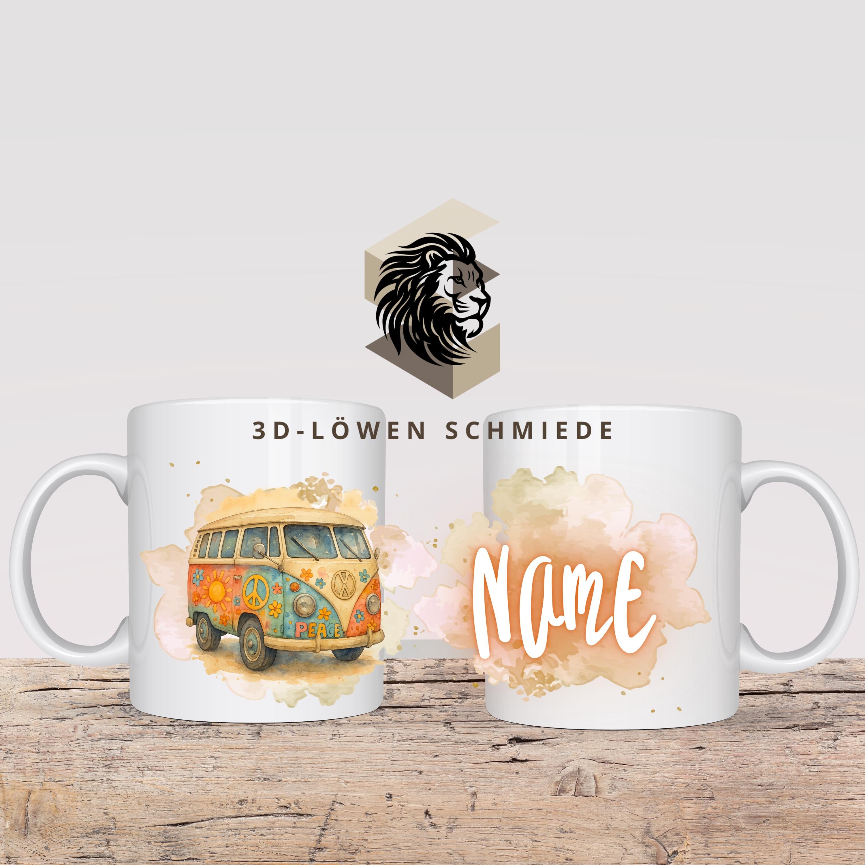 Tasse Personalisierte  Bus, mit Name  Geschenkidee für Geburtstag, Weihnachten, Kollegen und Familie