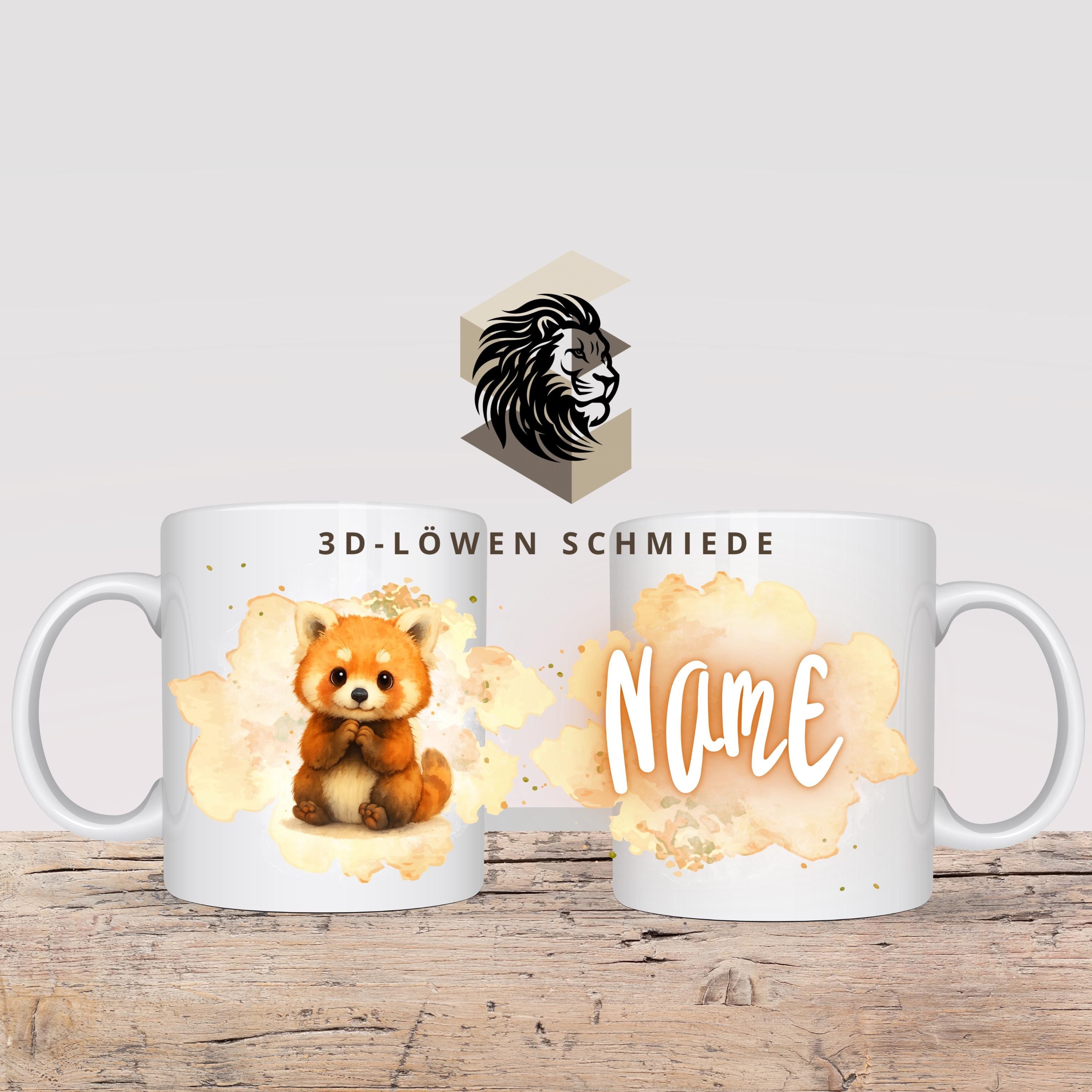 Personalisierte Tasse „Baby Fuchs“ mit Name Geschenkidee für Geburtstag, Weihnachten, Kollegen und Familie