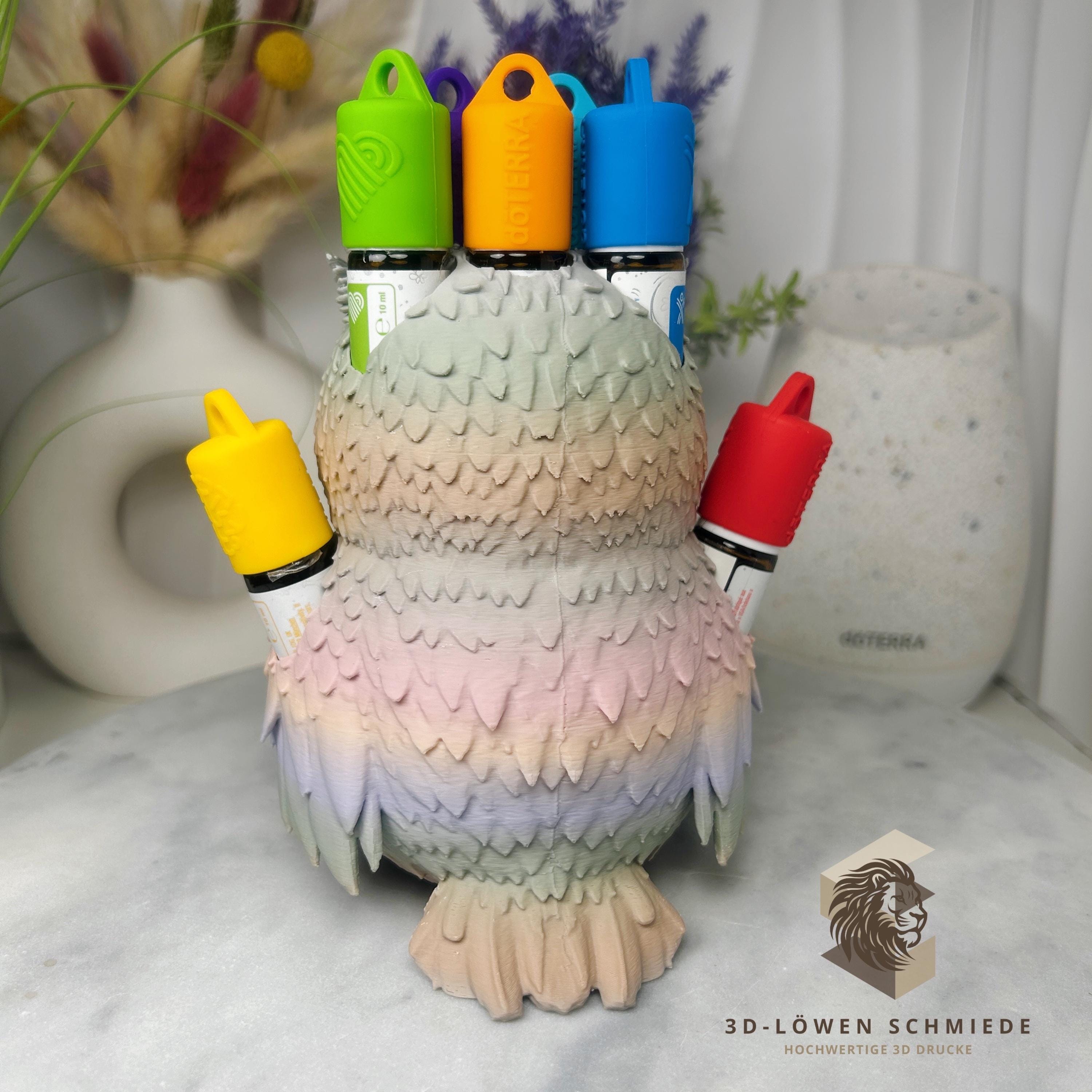 doTERRA Aufsteller Kids Collection Eule für Ätherische Öle Platz für 7x 10ml Roll On’s Aufsteller Aufbewahrung, stilvoll, Geschenk Idee