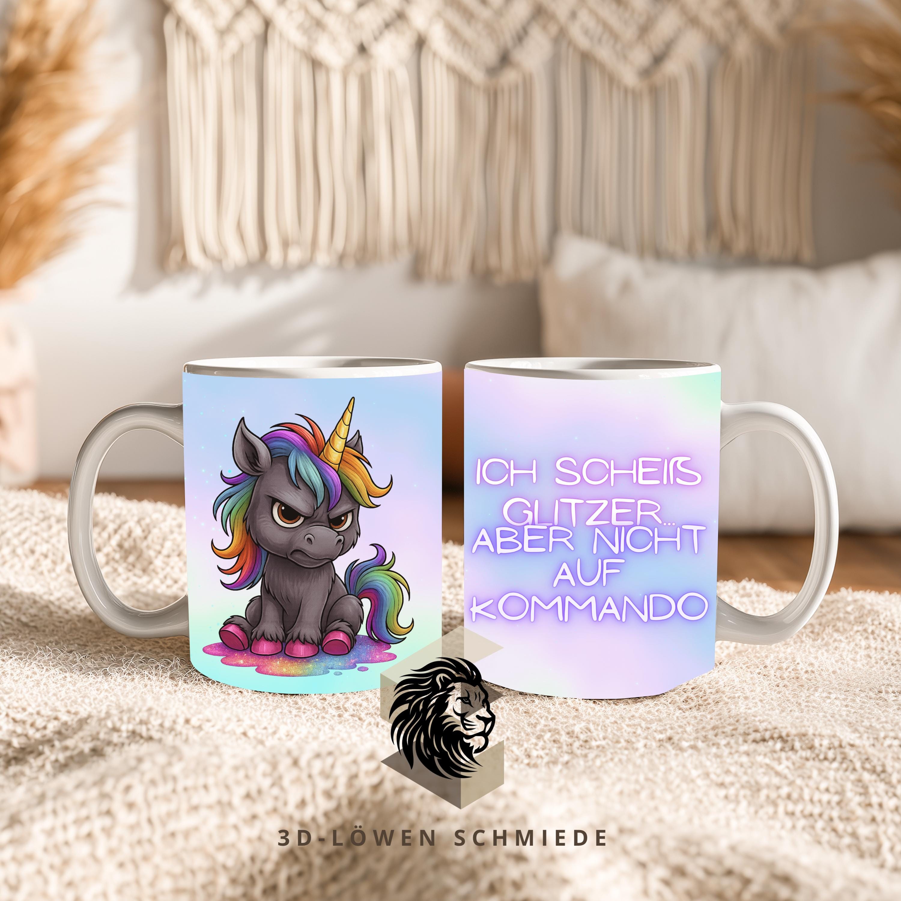 Tasse Rainbow Grumpicorn Geschenkidee für Geburtstag, Weihnachten, Kollegen und Familie Kaffeetasse Büro