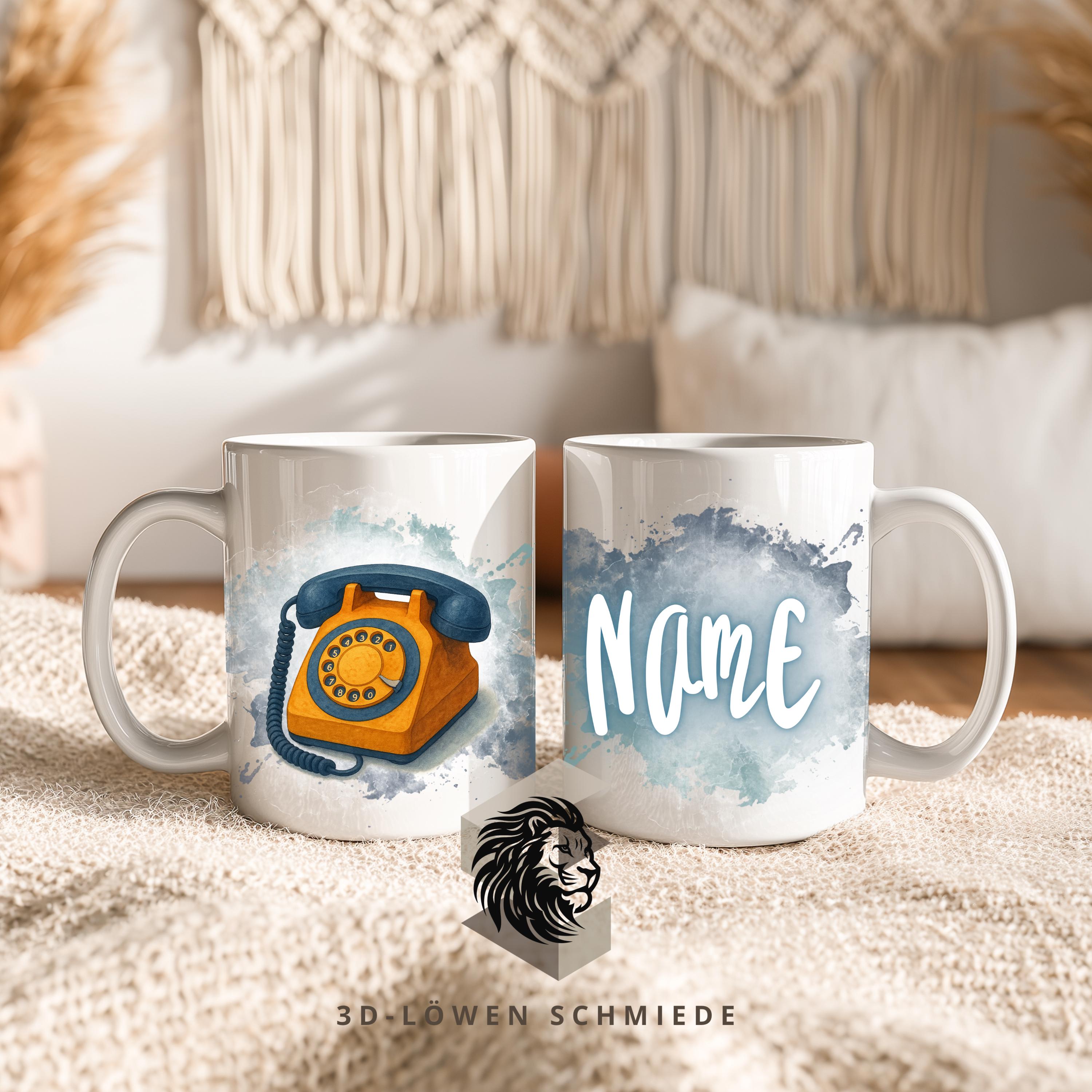 Tasse Personalisierte „Retro 70er“ mit Name  Geschenkidee für Geburtstag, Weihnachten, Kollegen und Familie