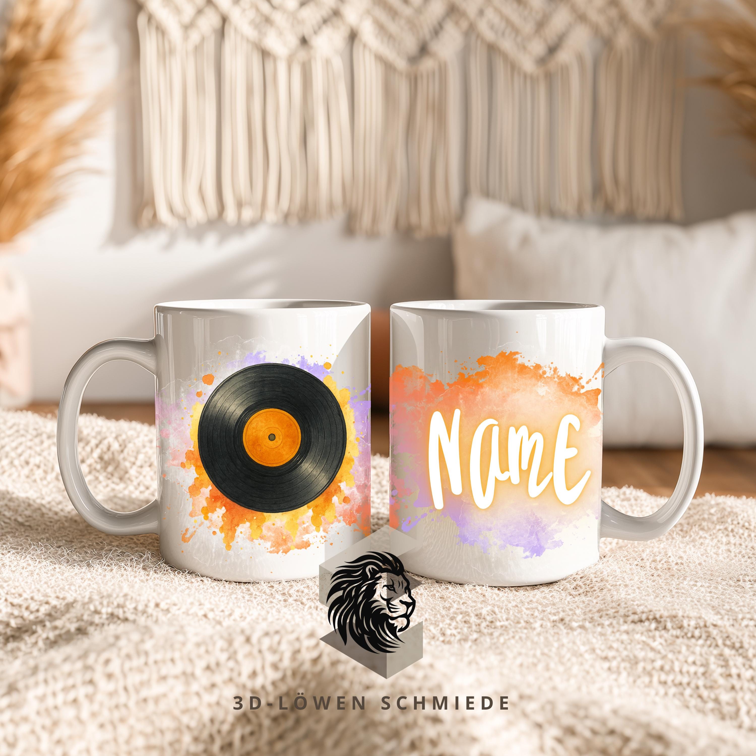 Tasse Personalisierte „Retro“ mit Name  Geschenkidee für Geburtstag, Weihnachten, Kollegen und Familie