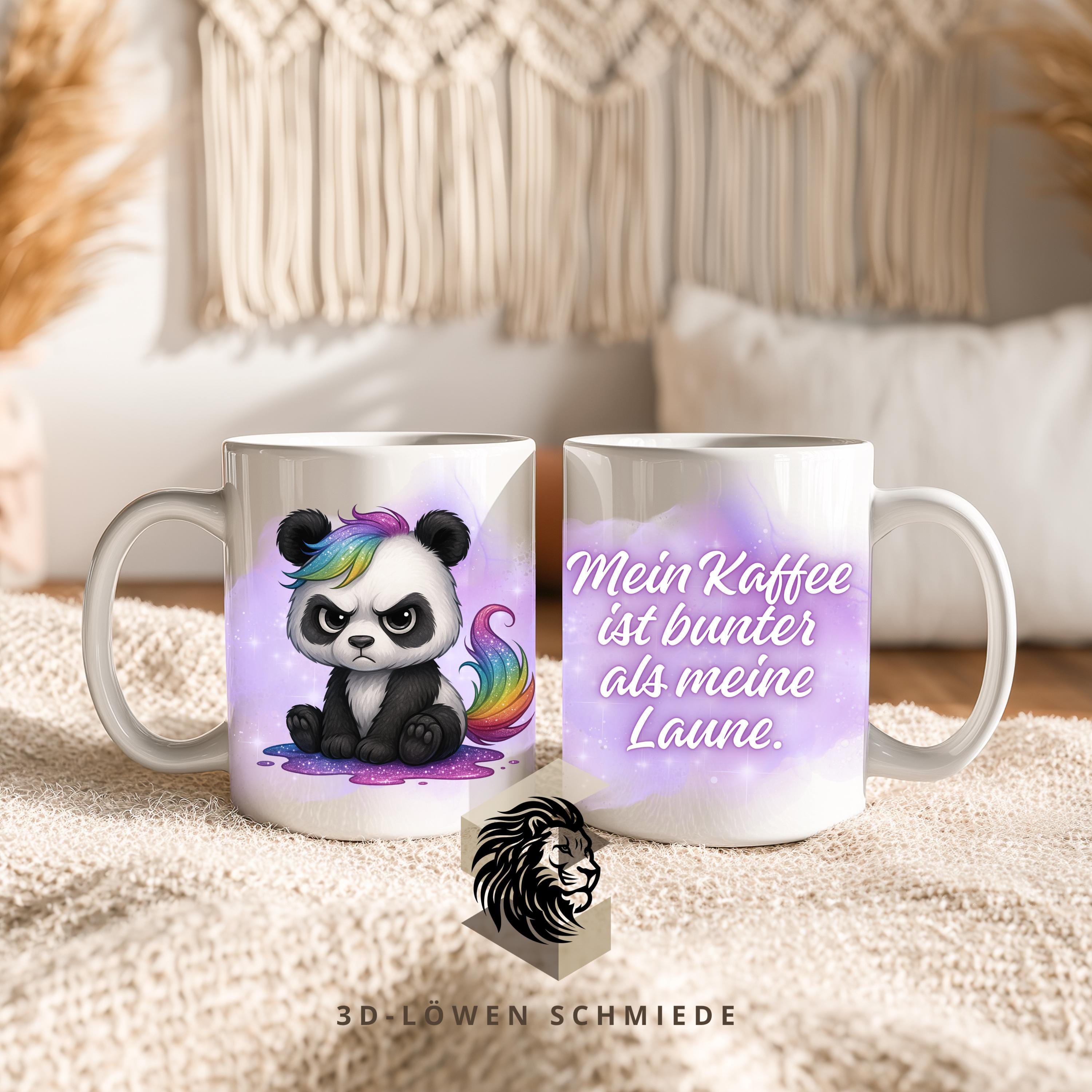 Lustige Tier Tasse mit Spruch bunte Regenbogen Tiere, Glitzer & Grumpy Designs ein witziges Geschenk für Tierliebhaber und Kaffee-Fans