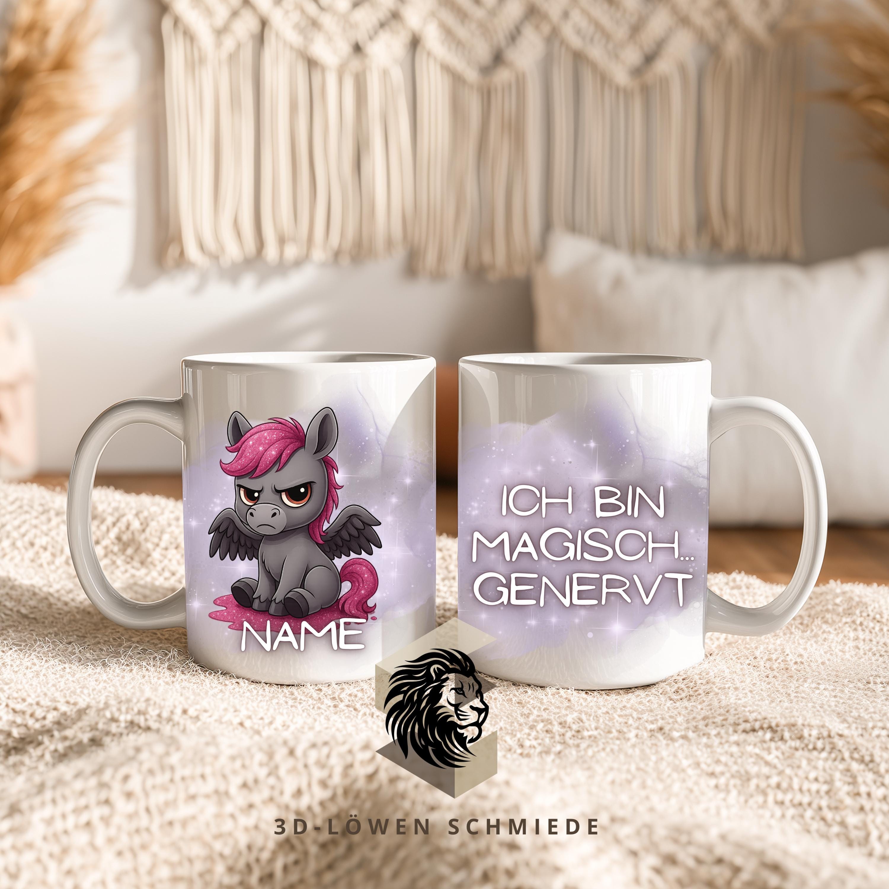 Lustige Tier Tasse mit Spruch bunte Regenbogen Tiere, Glitzer & Grumpy Designs ein witziges Geschenk für Tierliebhaber und Kaffee-Fans