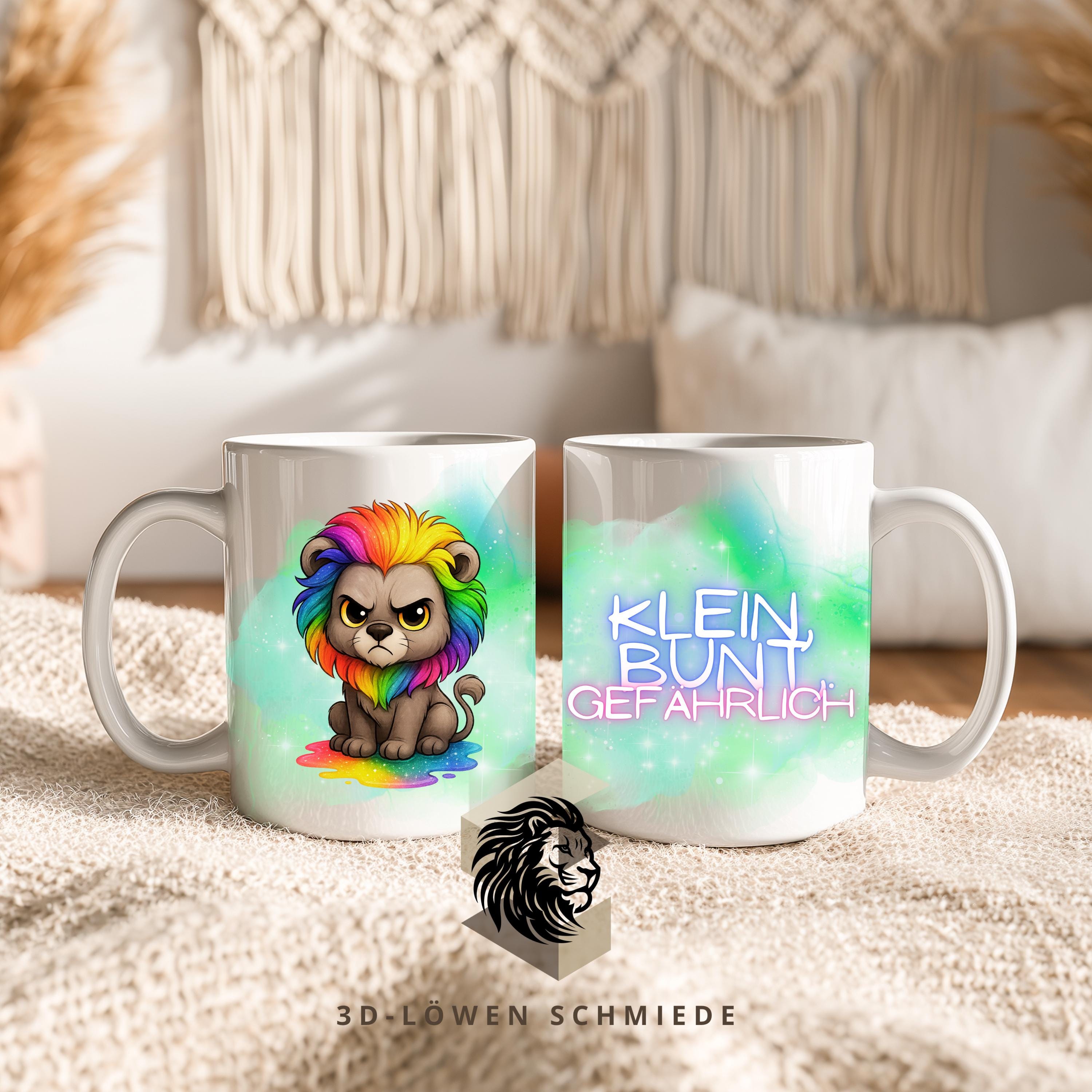 Lustige Tier Tasse mit Spruch bunte Regenbogen Tiere, Glitzer & Grumpy Designs ein witziges Geschenk für Tierliebhaber und Kaffee-Fans