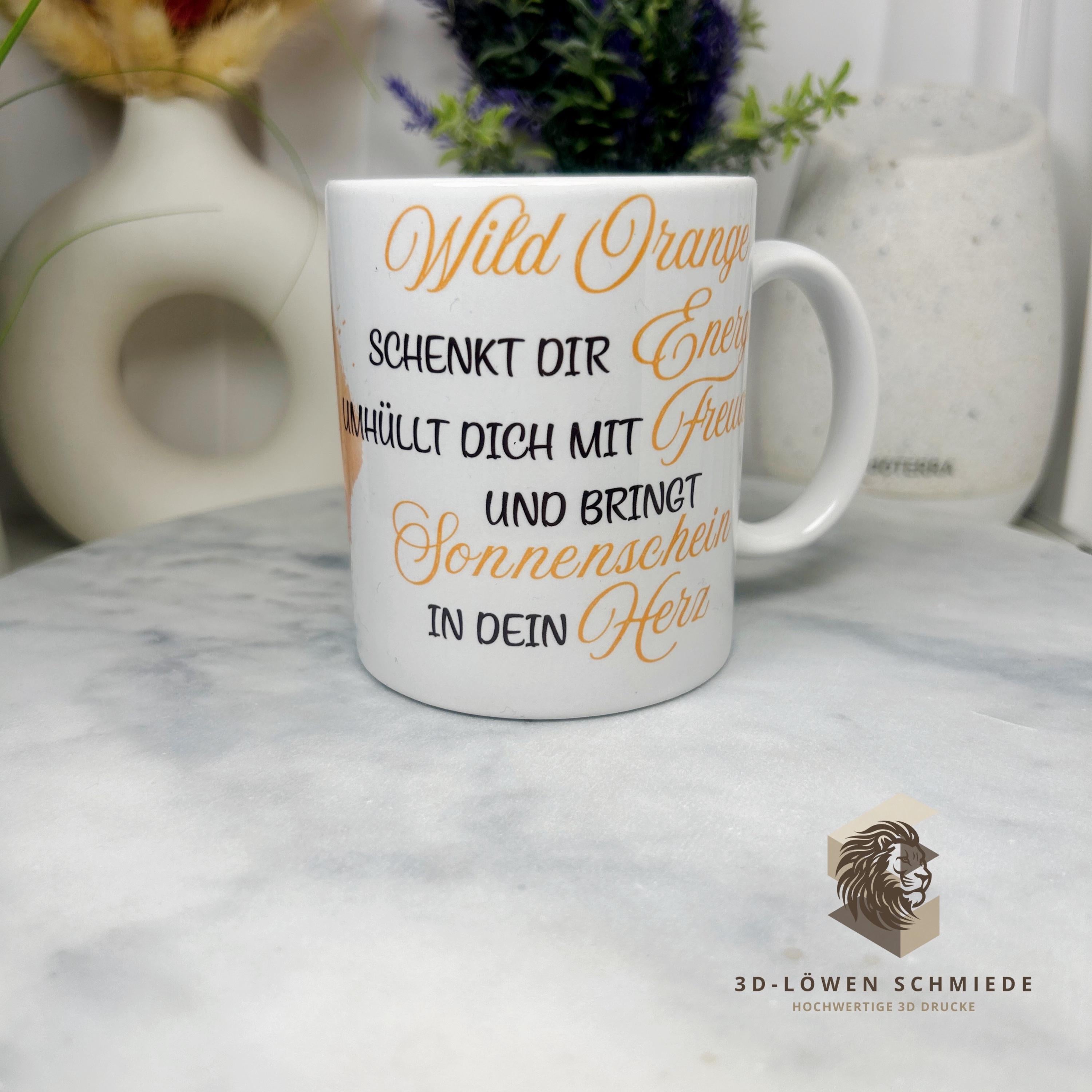 Tasse „Ätherische Öle“ doterra im stilvollem Design, Wild Orange, Lemon, Lavendel, Geschenkidee, Berater Geschenk