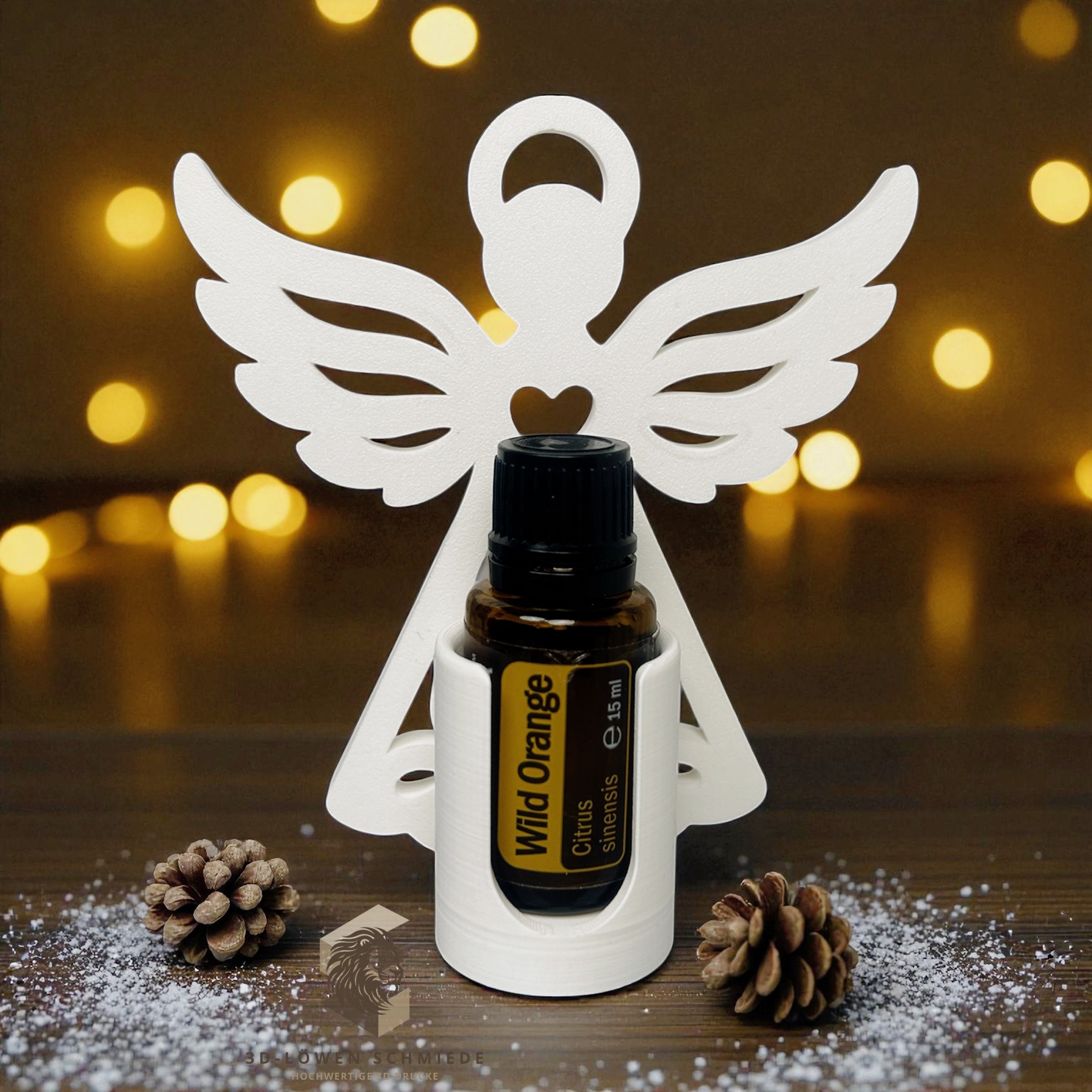 Aroma Engel Aufsteller oder Anhänger für Ätherische Öle, Platz für 1x15ml oder 1x5ml Flasche. stilvolle, Praktisch, Geschenk, Berater