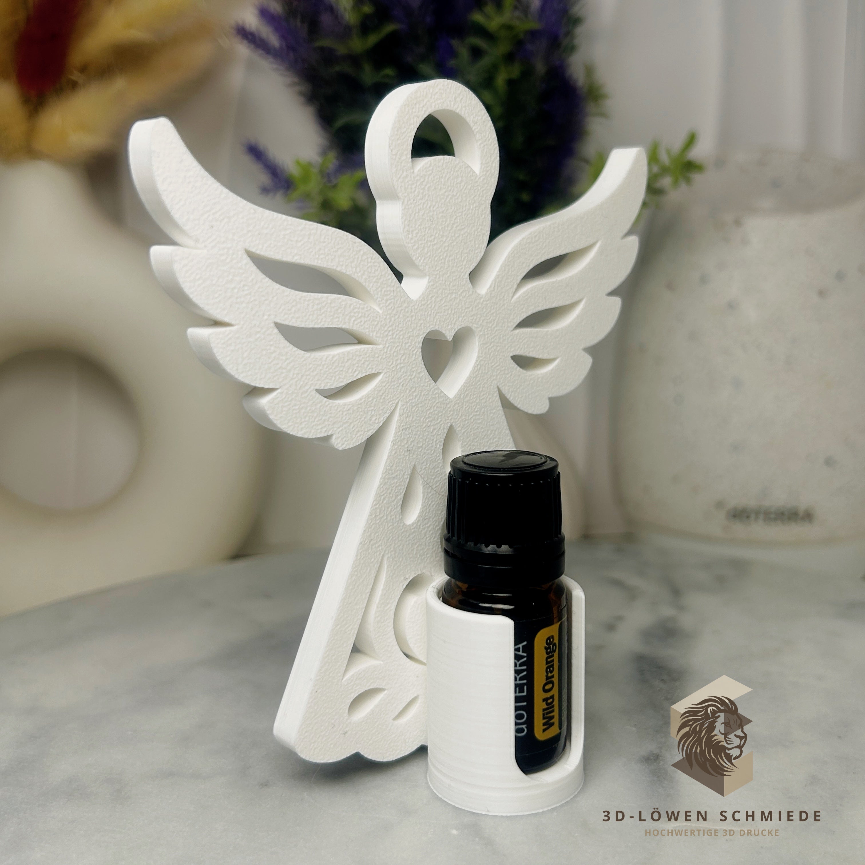 Aroma Engel Aufsteller oder Anhänger für Ätherische Öle, Platz für 1x15ml oder 1x5ml Flasche. stilvolle, Praktisch, Geschenk, Berater