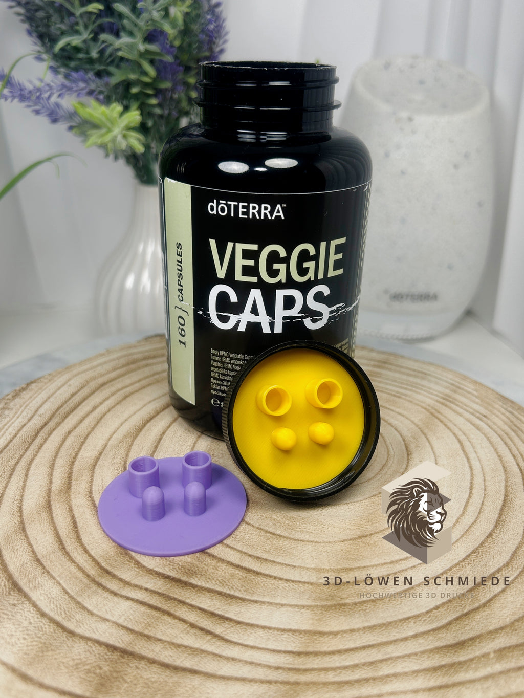 Kapsel Adapter für doTERRA Veggie Caps | Befüllhilfe für Leerkapseln | Capsule Filler | Wiederverwendbar | Kapselhalter | Farbwahl