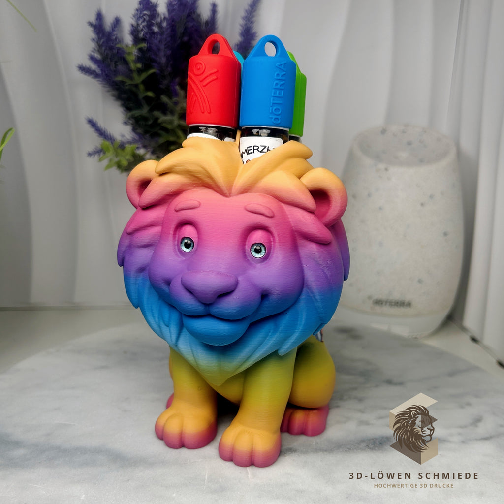 doTERRA Aufsteller KidsCollection „Leo“ für Ätherische Öle Platz für 7x 10ml Roll On - Deko - Geschenk - Aufbewahrung