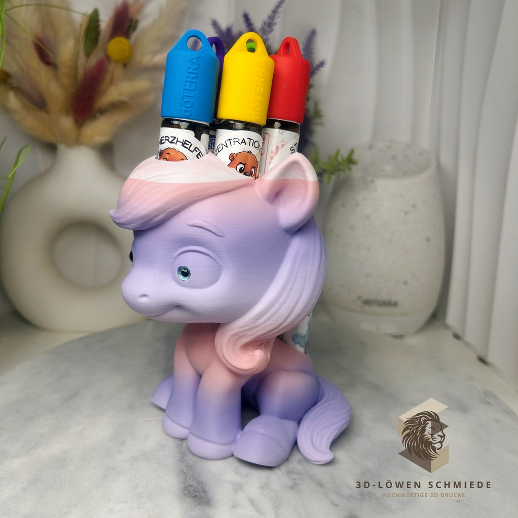 doTERRA (B-Ware) Aufsteller für Ätherische Öle, Pferd „Elska“ Platz für 7x 10ml Roll Ons, Aufbewahrung