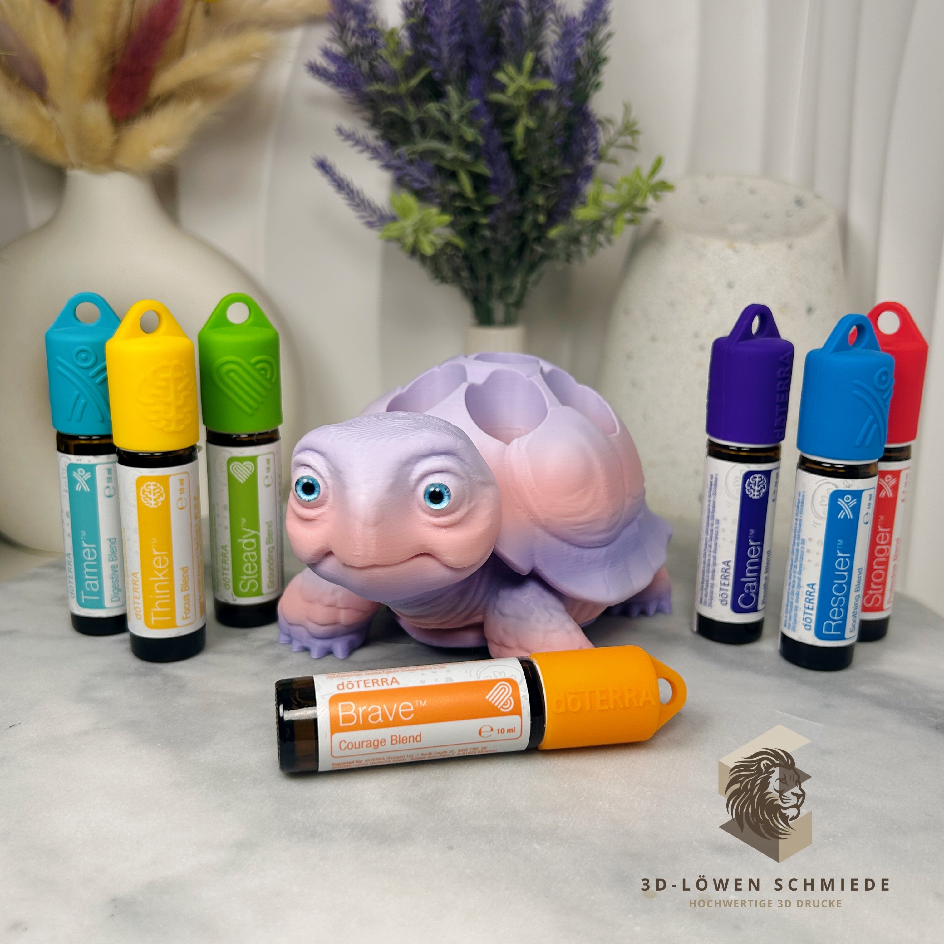 doTERRA Kids Collection Aufsteller für Ätherische Öle AromaSchildi für 7x 10ml Roll-Ons Aufbewahrung - Geschenk - Kinderzimmer