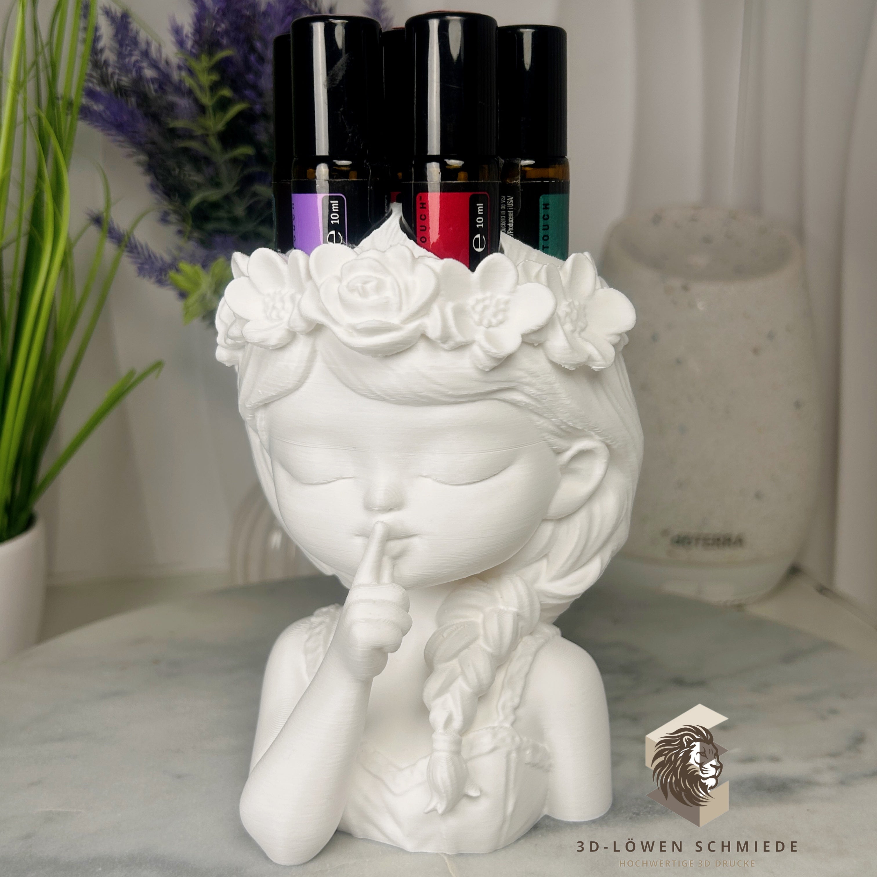 Aufsteller Blumenmädchen für doTERRA Ätherische Öle 7x 10ml Roll On’s, stilvolle und praktische Aufbewahrung