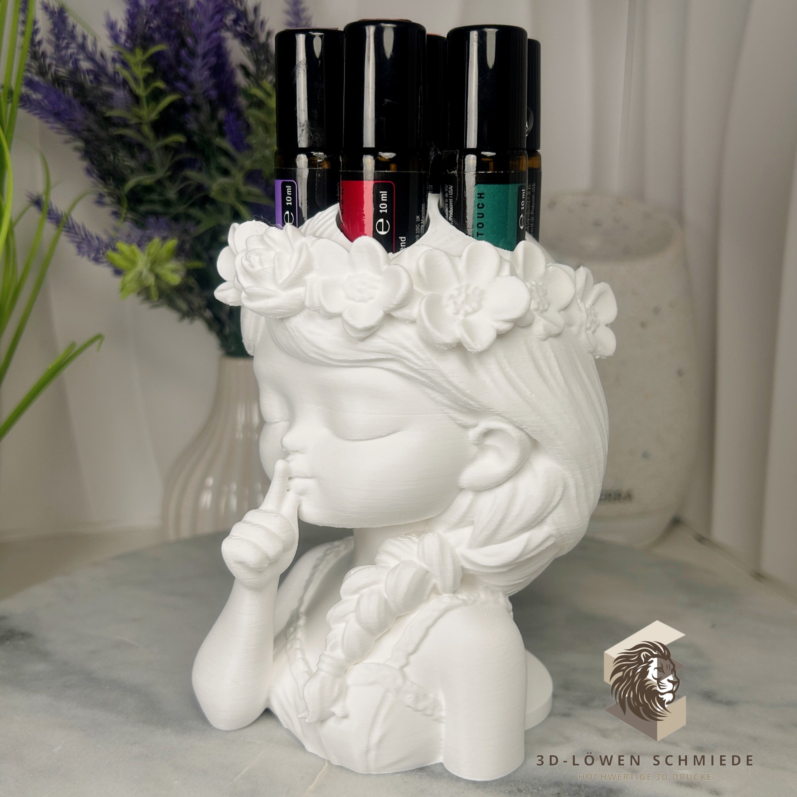 Aufsteller Blumenmädchen für doTERRA Ätherische Öle 7x 10ml Roll On’s, stilvolle und praktische Aufbewahrung