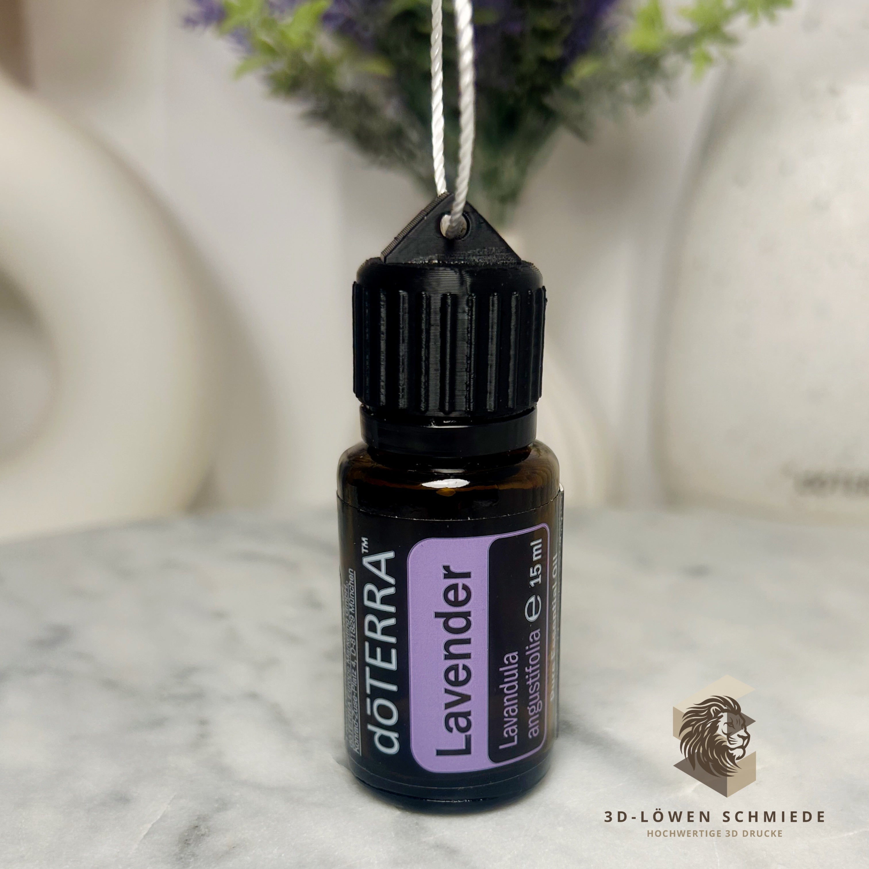 doTERRA kompatibler Aufhänger Deckel für Ölflaschen, Ersatzdeckel für 5ml und 15ml Flaschen inkl. Kordel