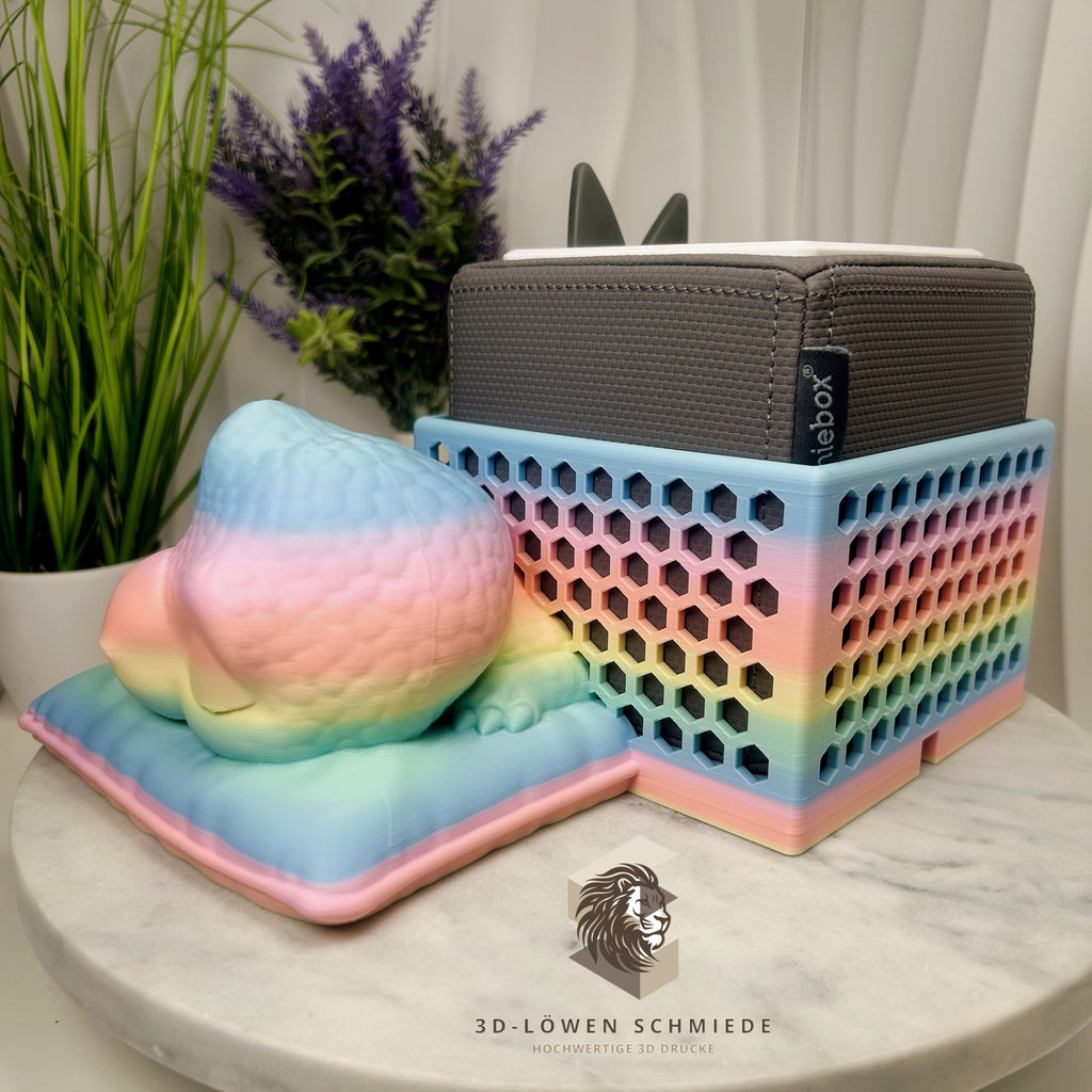 Toniebox Schlummer Rex Halter, passend für Toniebox 1 Halterung mit Ladefunktion, süsse Geschenkidee für kleine Helden