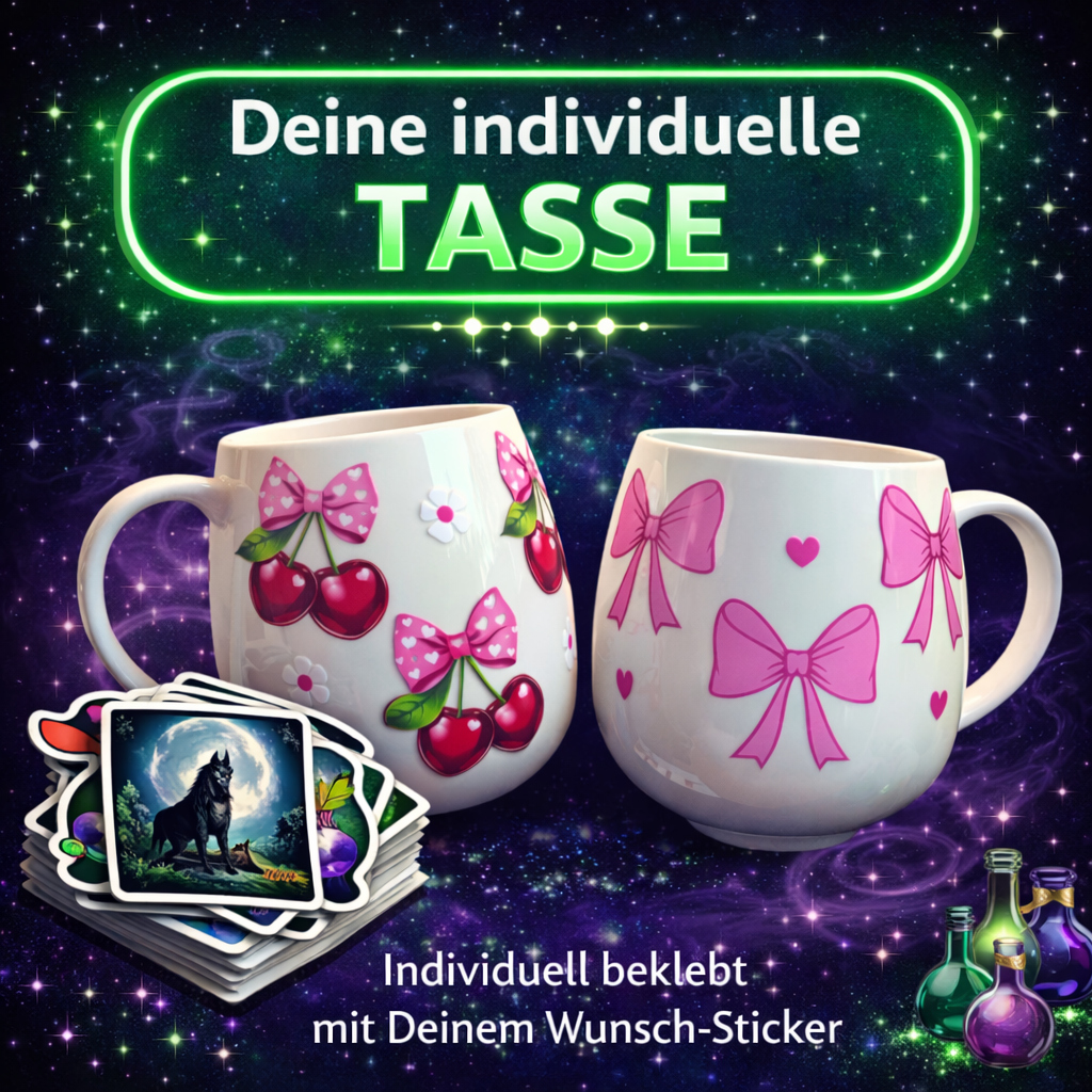 ✨ Deine individuelle Tasse ✨ Mit deinem Wunsch-Sticker