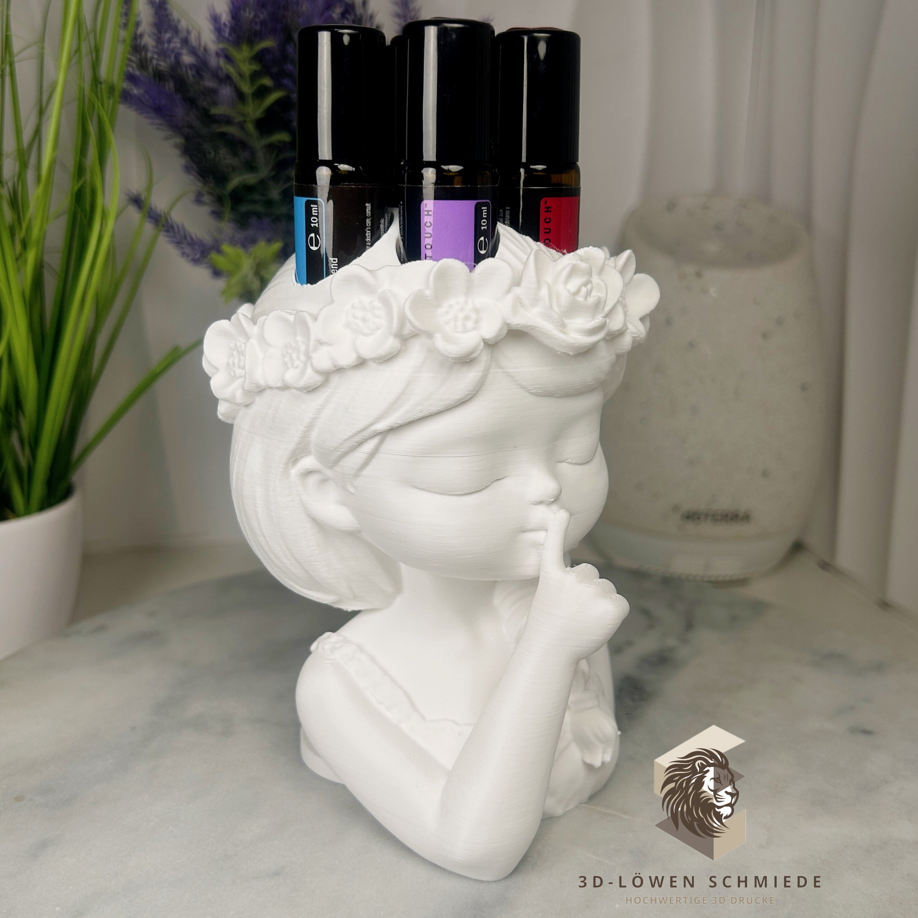 Aufsteller Blumenmädchen für doTERRA Ätherische Öle 7x 10ml Roll On’s, stilvolle und praktische Aufbewahrung