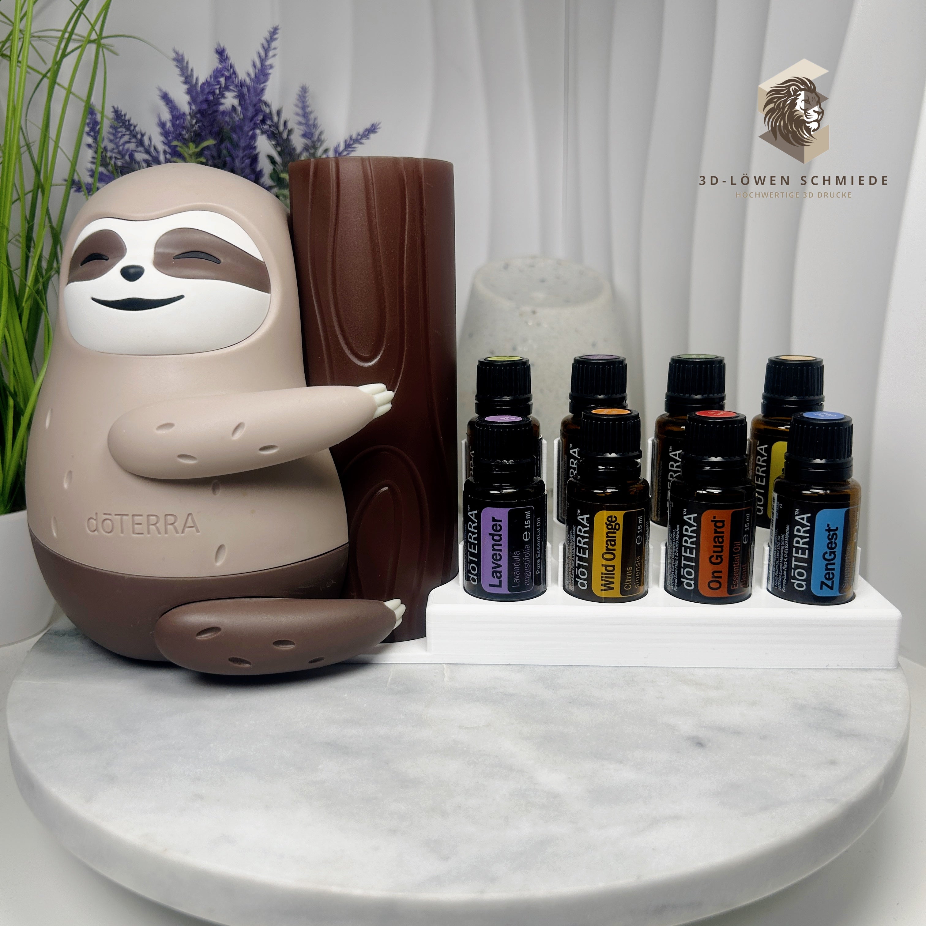 doTERRA Faultier Diffuser Erweiterung Aufsteller mit Platz für 8x 15ml Ätherische Öle | Geschenkidee | Aufbewahrung |