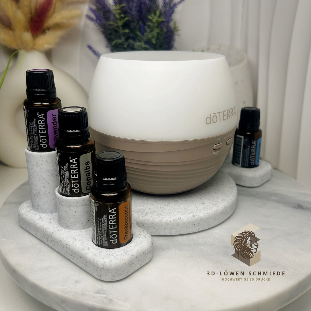 doTERRA Aroma Diffuser Untersetzer und Aufbewahrungsmöglichkeit mit Platz für 6x 15ml Ätherische Öle, Geschenkidee, praktisch und stilvoll