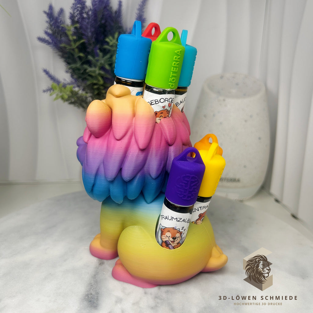 doTERRA Aufsteller KidsCollection „Leo“ für Ätherische Öle Platz für 7x 10ml Roll On - Deko - Geschenk - Aufbewahrung