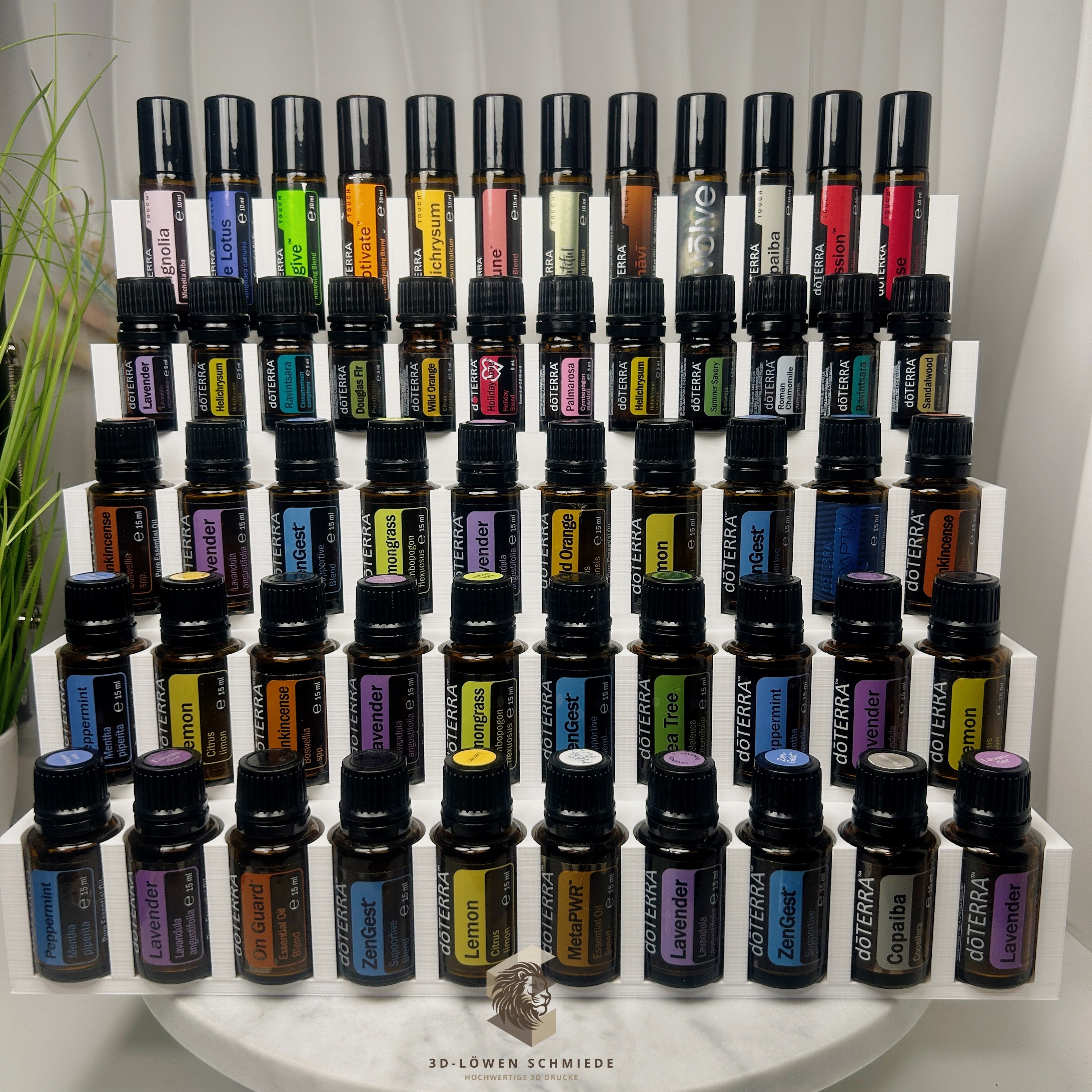 doTERRA Aufsteller XXL Aufbewahrung für Ätherische Öle | Platz für 30×15ml, 12×10ml & 12×5ml Flaschen, perfekt für Zuhause oder Event