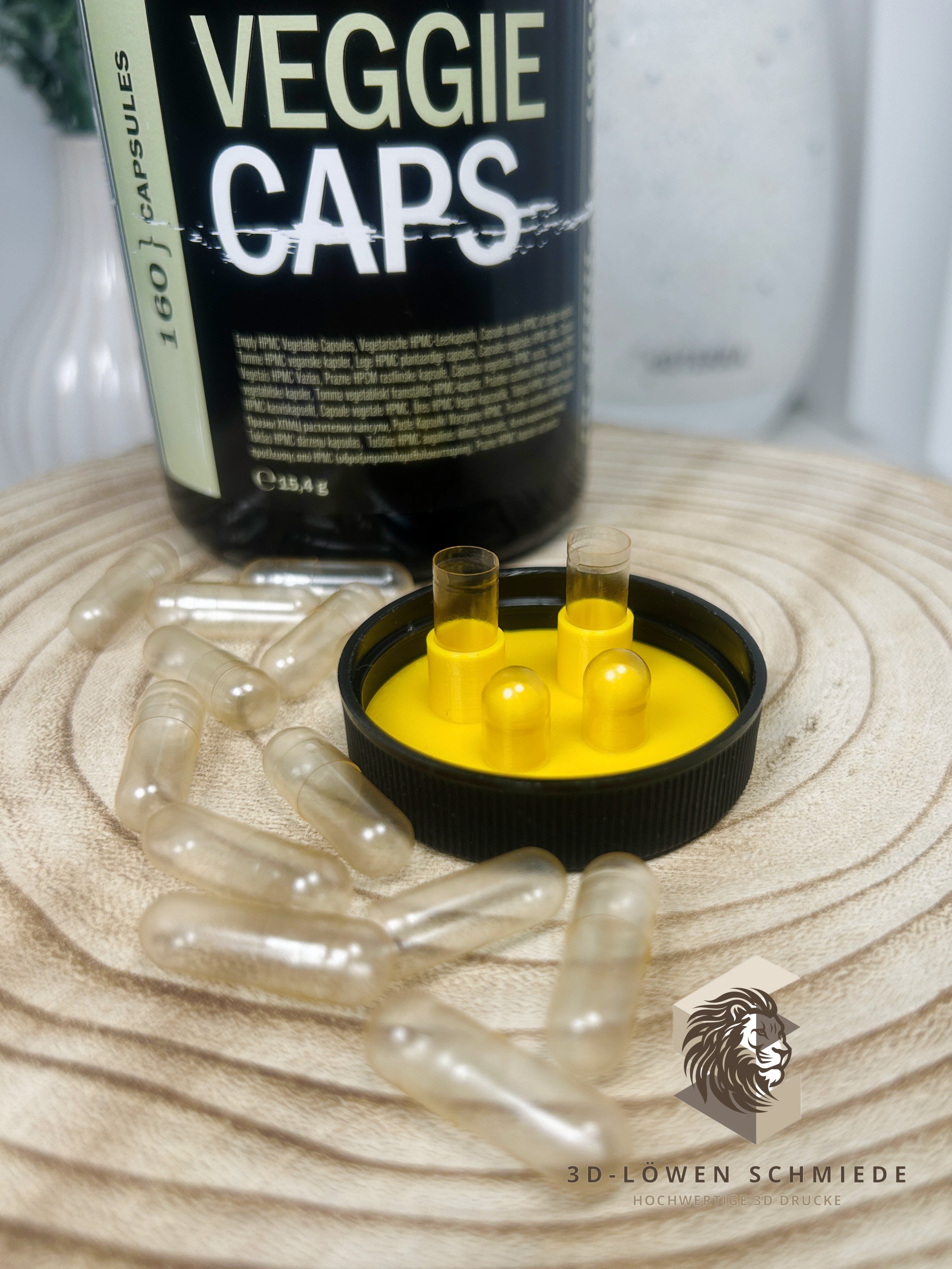 Kapsel Adapter für doTERRA Veggie Caps | Befüllhilfe für Leerkapseln | Capsule Filler | Wiederverwendbar | Kapselhalter | Farbwahl