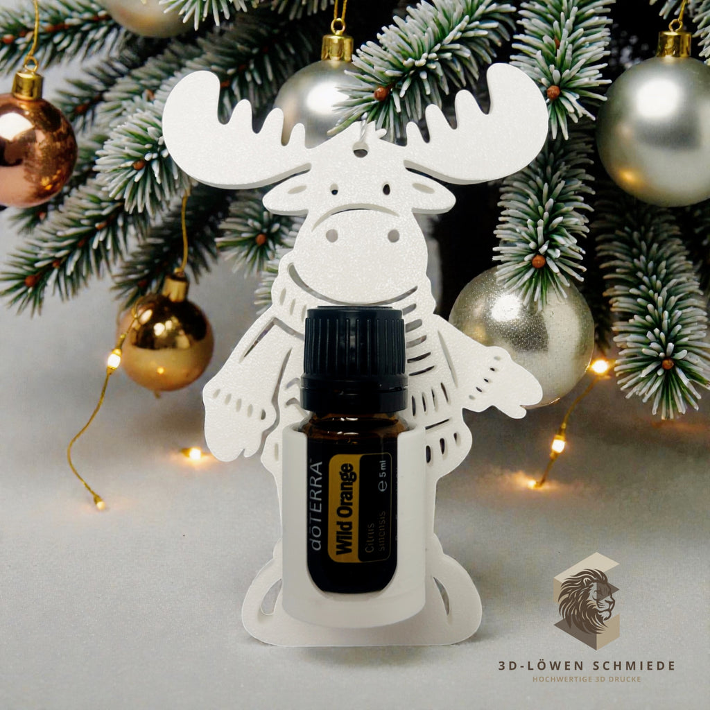 Aroma Rentier Anhänger für Ätherische Öle, Platz für 1x 15ml oder 1x 5ml Flasche. stilvolle, Geschenk, Berater