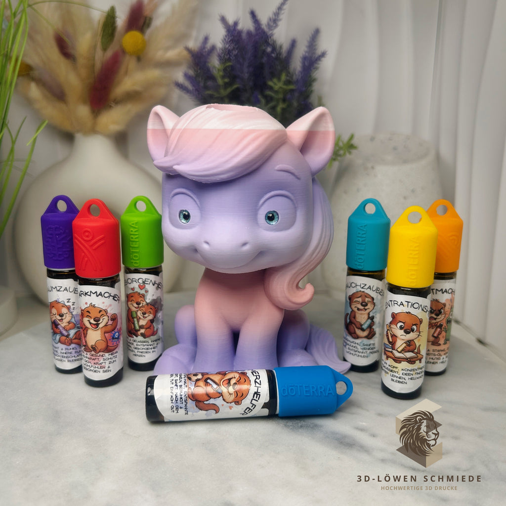 doTERRA (B-Ware) Aufsteller für Ätherische Öle, Pferd „Elska“ Platz für 7x 10ml Roll Ons, Aufbewahrung