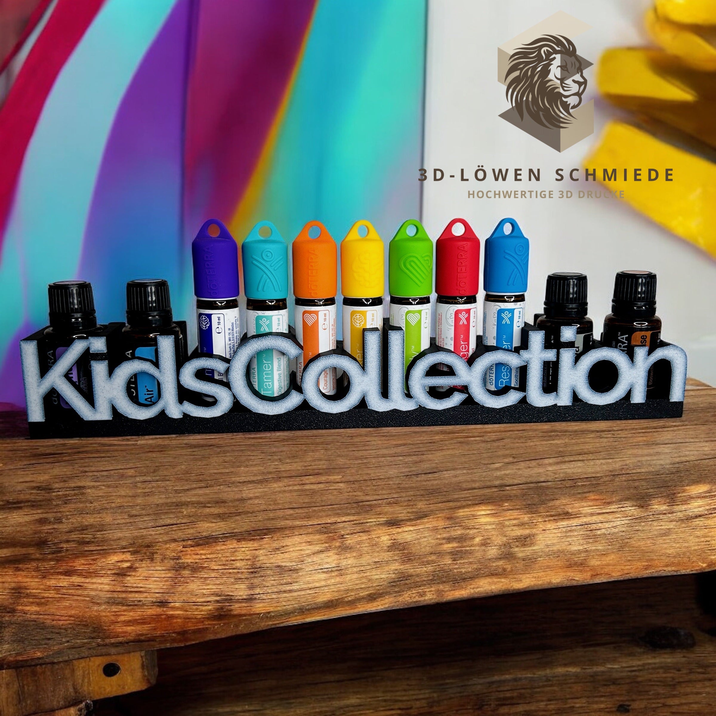 doTERRA Kids Collection Aufsteller
Aufbewahrung für Ätherische Öle Aufsteller Platz für 4x 15ml und Die KidsColletion Set 7x
10ml