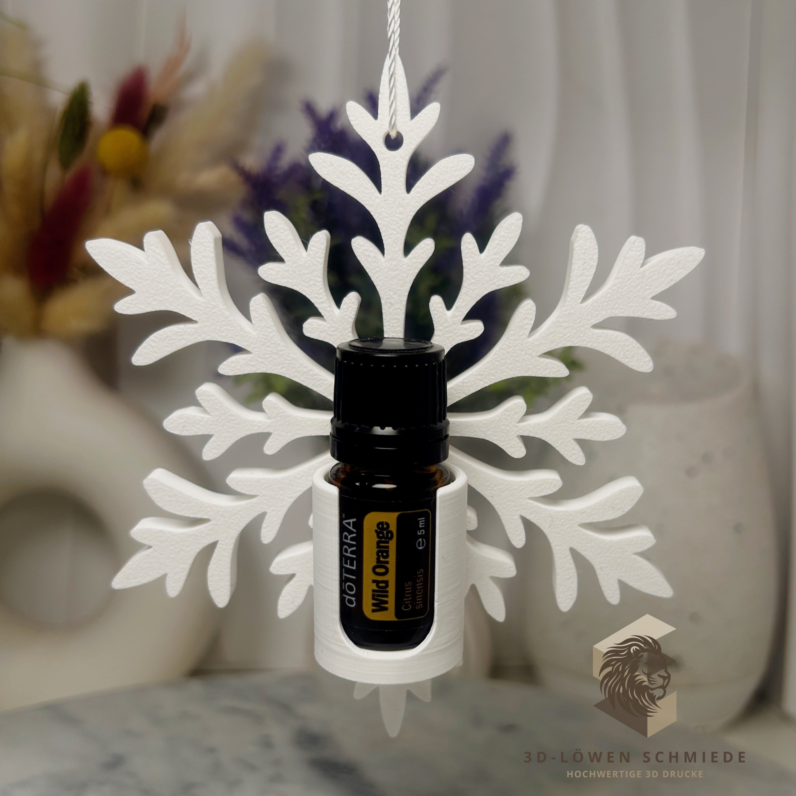 Aroma Rentier Anhänger für Ätherische Öle, Platz für 1x 15ml oder 1x 5ml Flasche. stilvolle, Geschenk, Berater