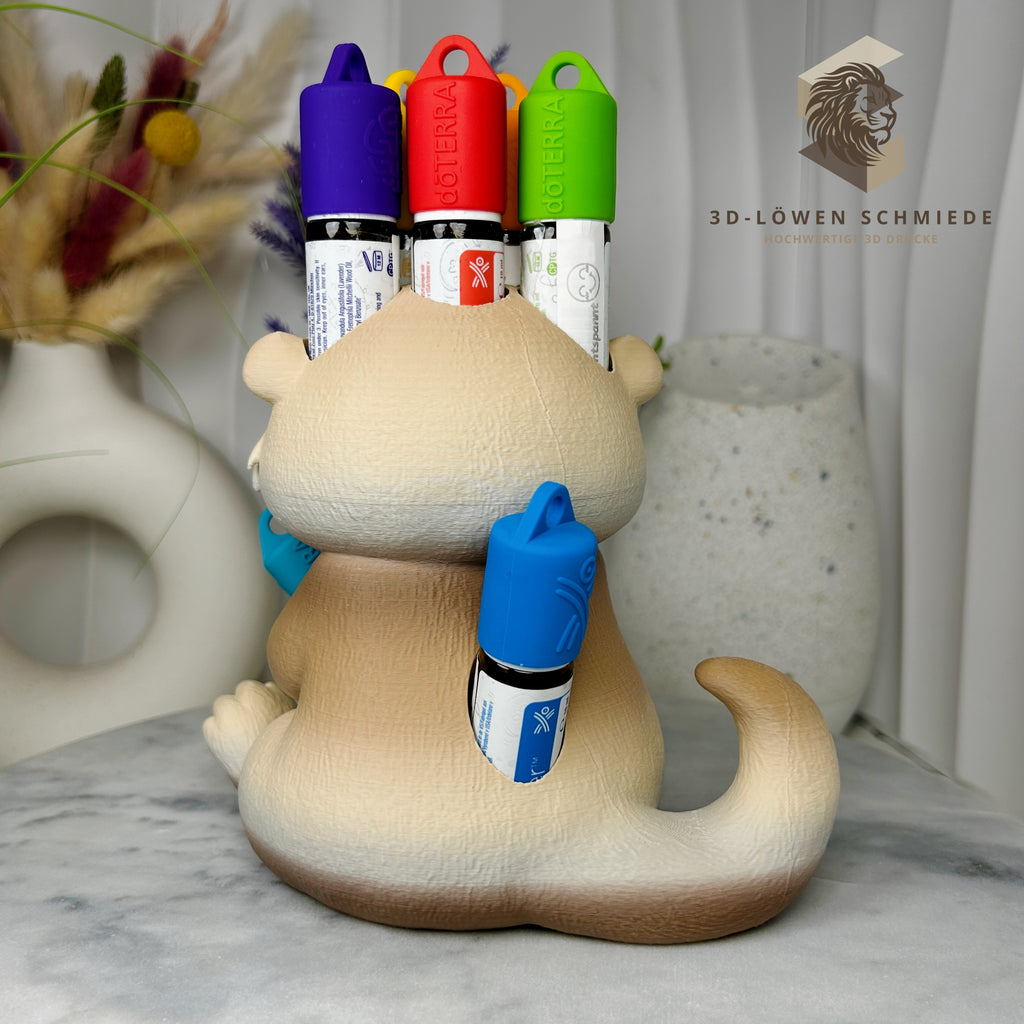 doTERRA Aufsteller KidsCollection „Otti der Otter“ für Ätherische Öle Platz für 7x 10ml Roll On, Geschenkidee, Aufbewahrung, Organizer