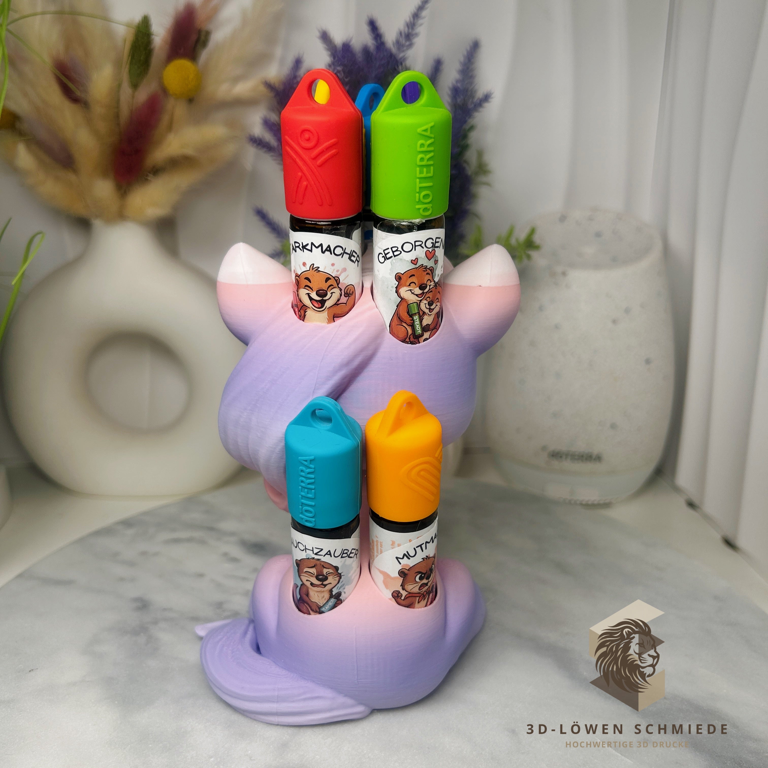 doTERRA (B-Ware) Aufsteller für Ätherische Öle, Pferd „Elska“ Platz für 7x 10ml Roll Ons, Aufbewahrung