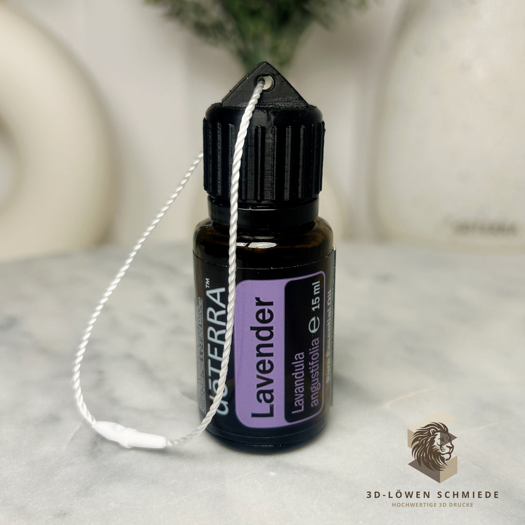 doTERRA kompatibler Aufhänger Deckel für Ölflaschen, Ersatzdeckel für 5ml und 15ml Flaschen inkl. Kordel