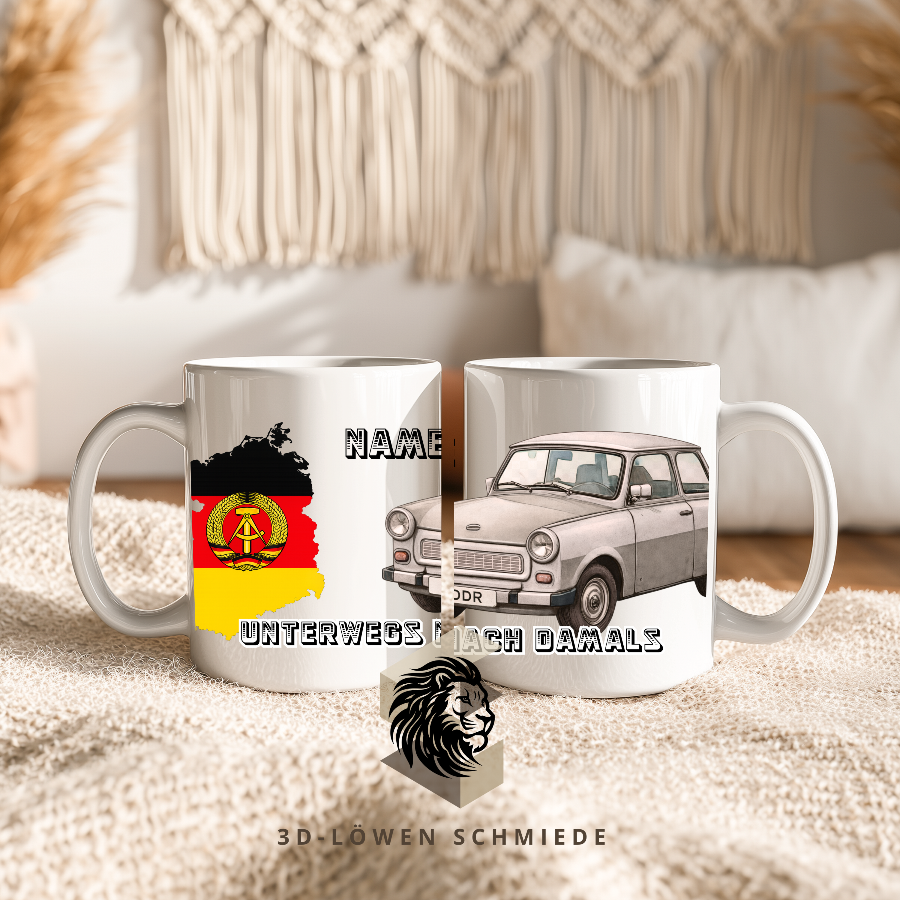 Personalisierte DDR Tasse mit Spruch & Wunschname