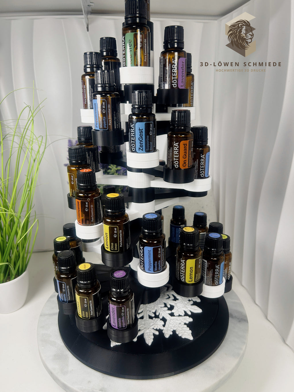 doterra Präsentationsbaum Aufsteller passend für doterra ätherische Öle 37x 15ml Flaschen, stilvolle Aufbewahrung, Baumdesign