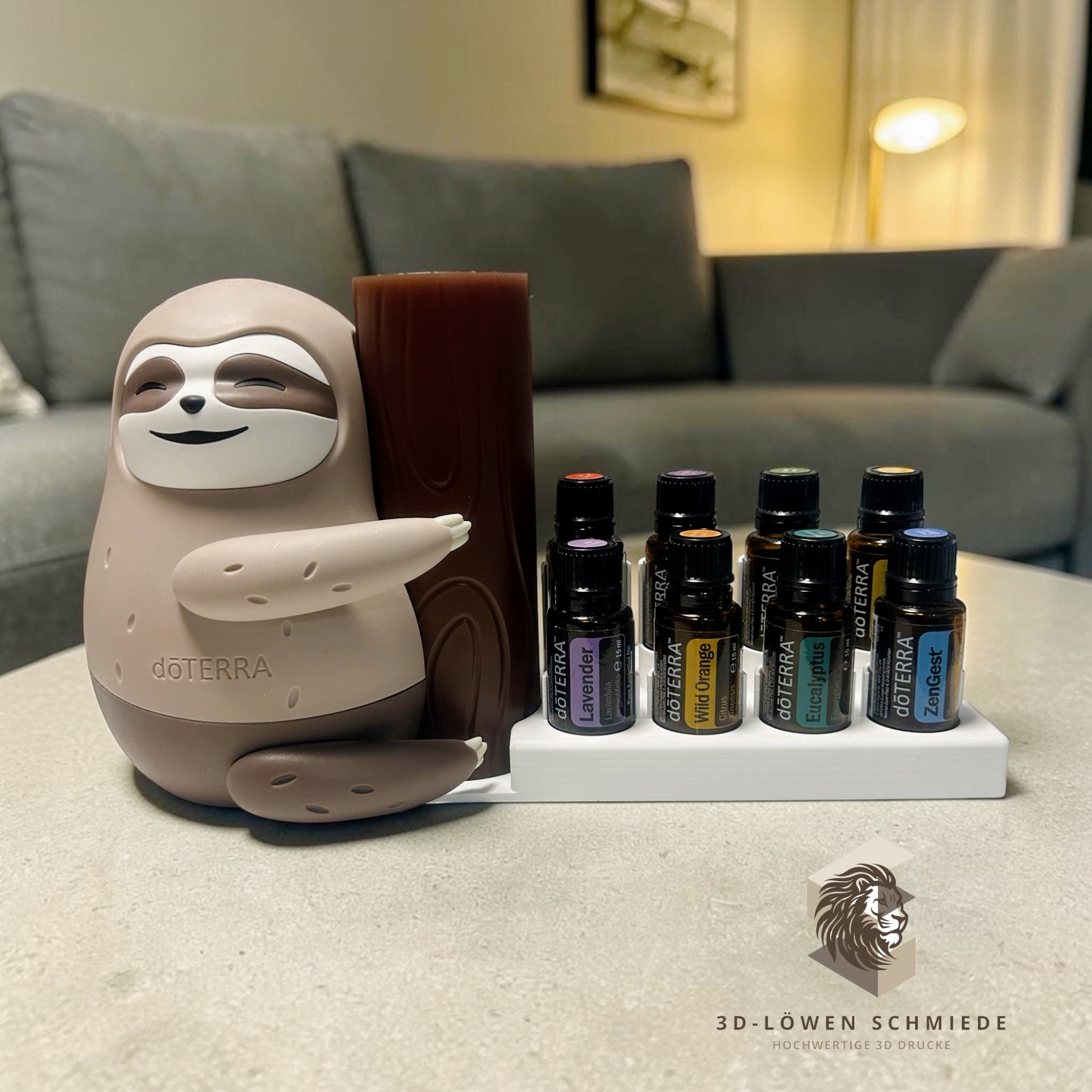 doTERRA Faultier Diffuser Erweiterung Aufsteller mit Platz für 8x 15ml Ätherische Öle | Geschenkidee | Aufbewahrung |