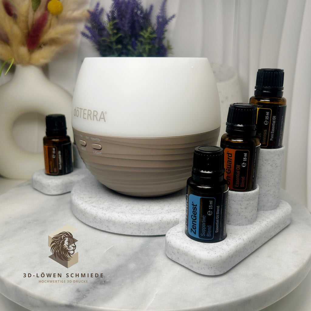 doTERRA Aroma Diffuser Untersetzer und Aufbewahrungsmöglichkeit mit Platz für 6x 15ml Ätherische Öle, Geschenkidee, praktisch und stilvoll