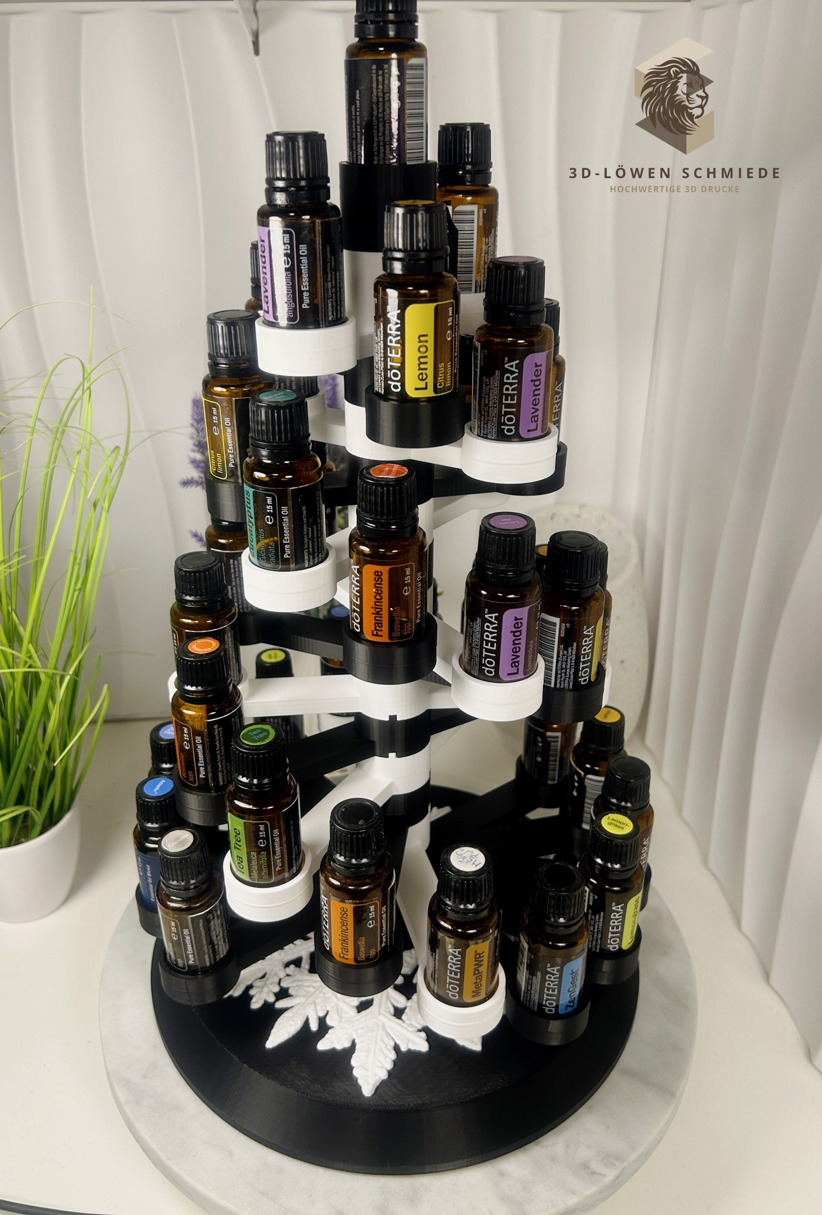 doterra Präsentationsbaum Aufsteller passend für doterra ätherische Öle 37x 15ml Flaschen, stilvolle Aufbewahrung, Baumdesign