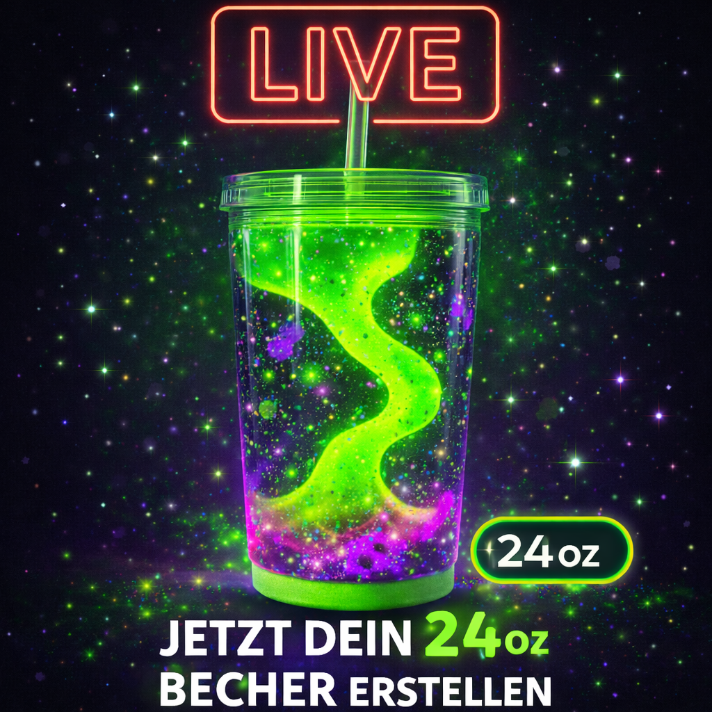 Live Glitzer Cup 24oz erstellen, dein persönlicher Glitzerbecher im TikTok Live