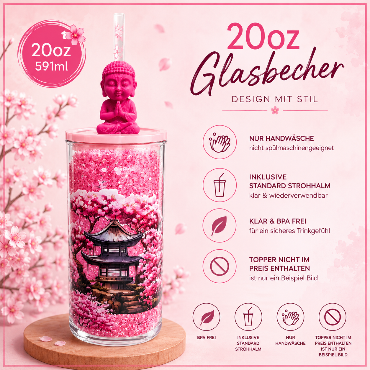 Live Glitzer Cup 20oz erstellen, dein persönlicher Glitzerbecher im TikTok Live