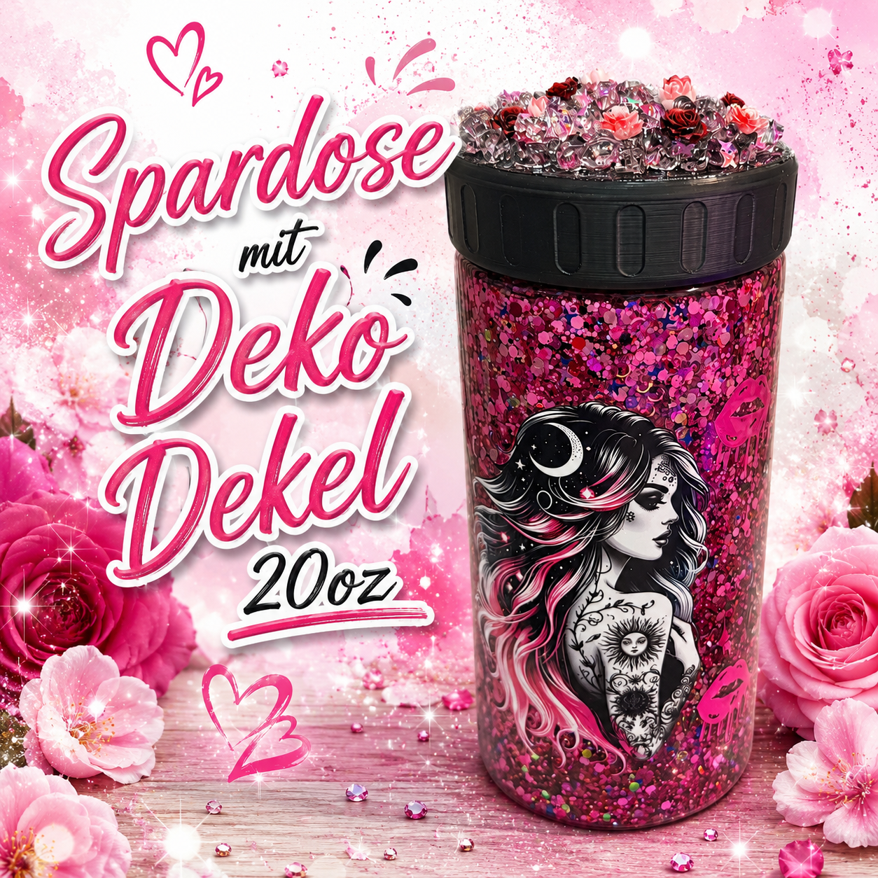 💖 Spar-Dose Deluxe – Deine ganz persönliche Wunsch-Spardose